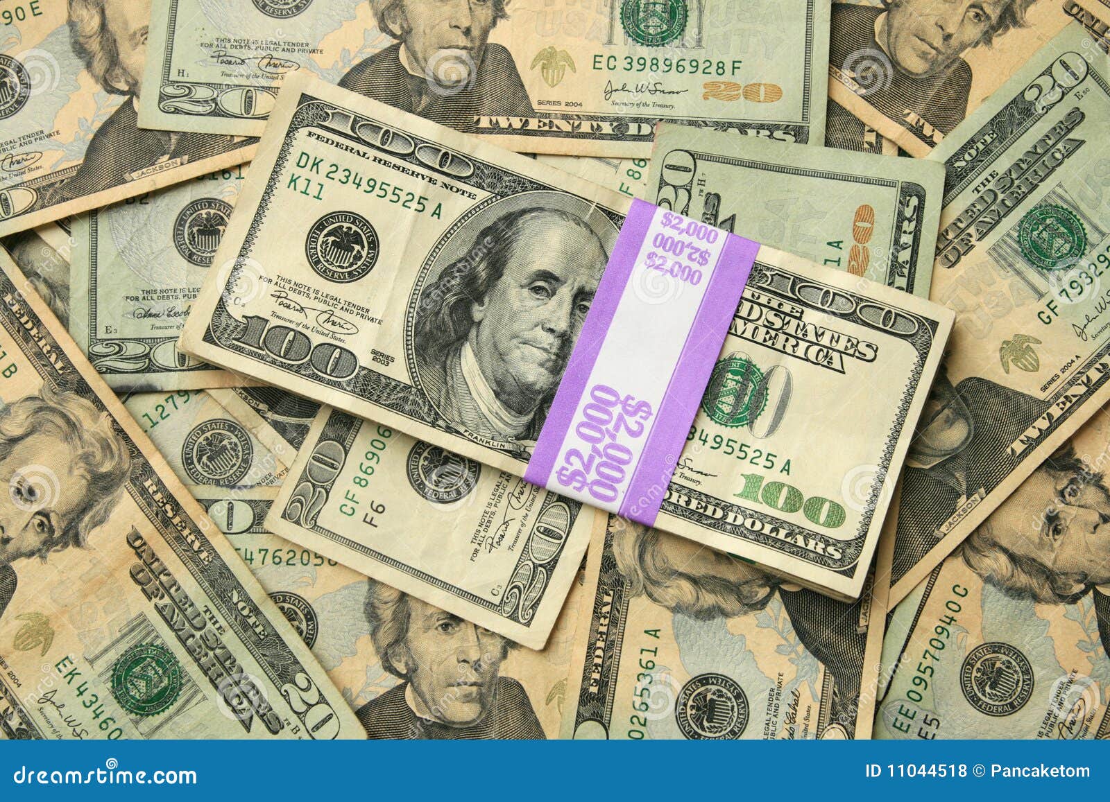 Usa 100 And Dollar Bills Stock Photo Image Of America Cash