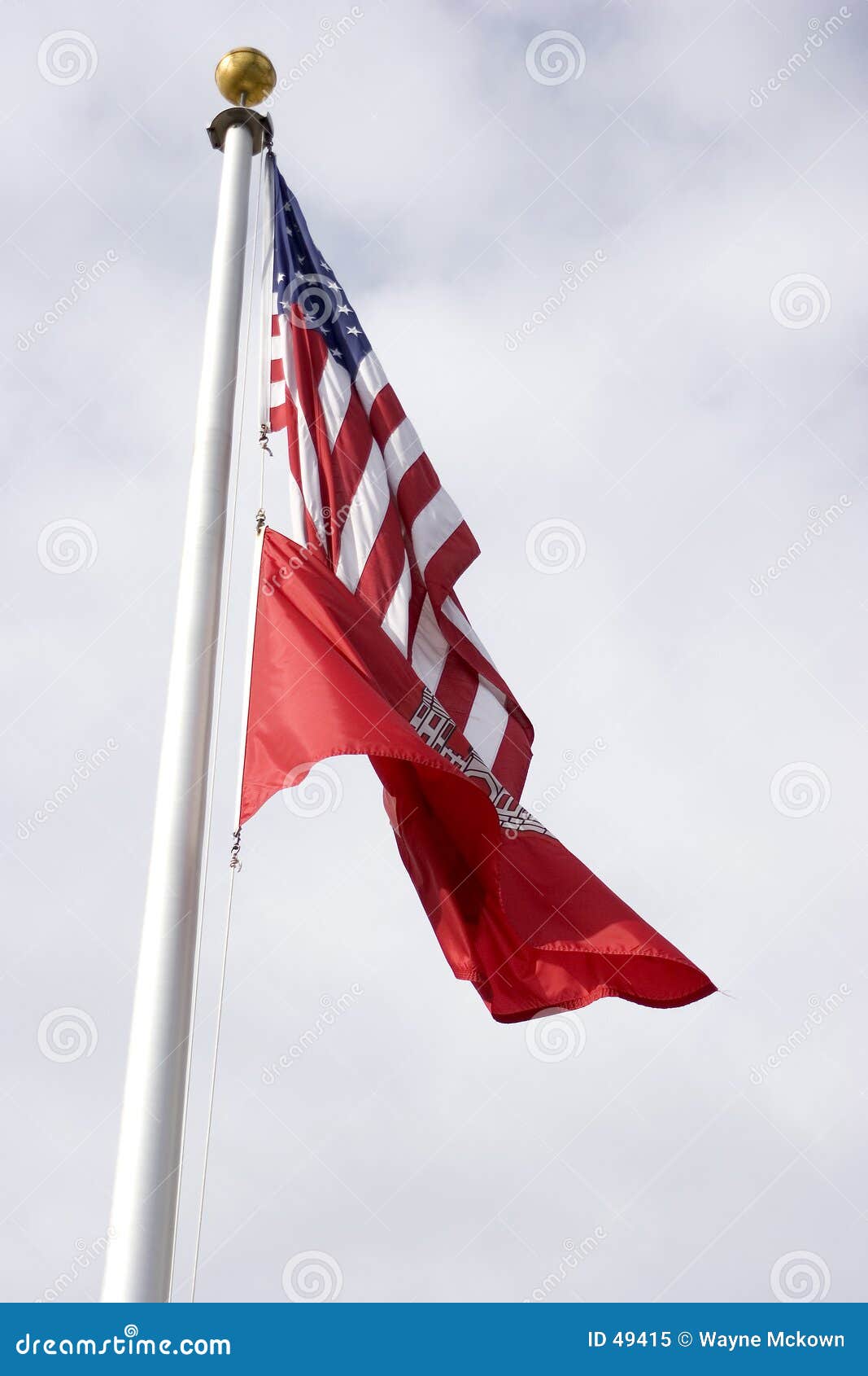 USA and ACE Flags stock image. Image of democracy, fabric 49415