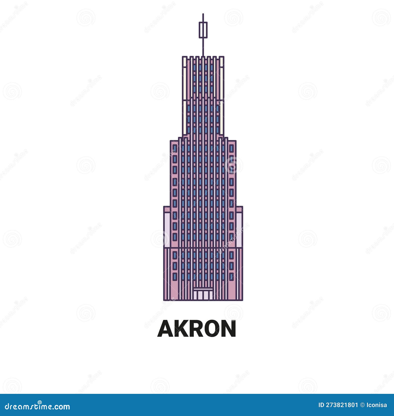 usa, akron travel landmark  