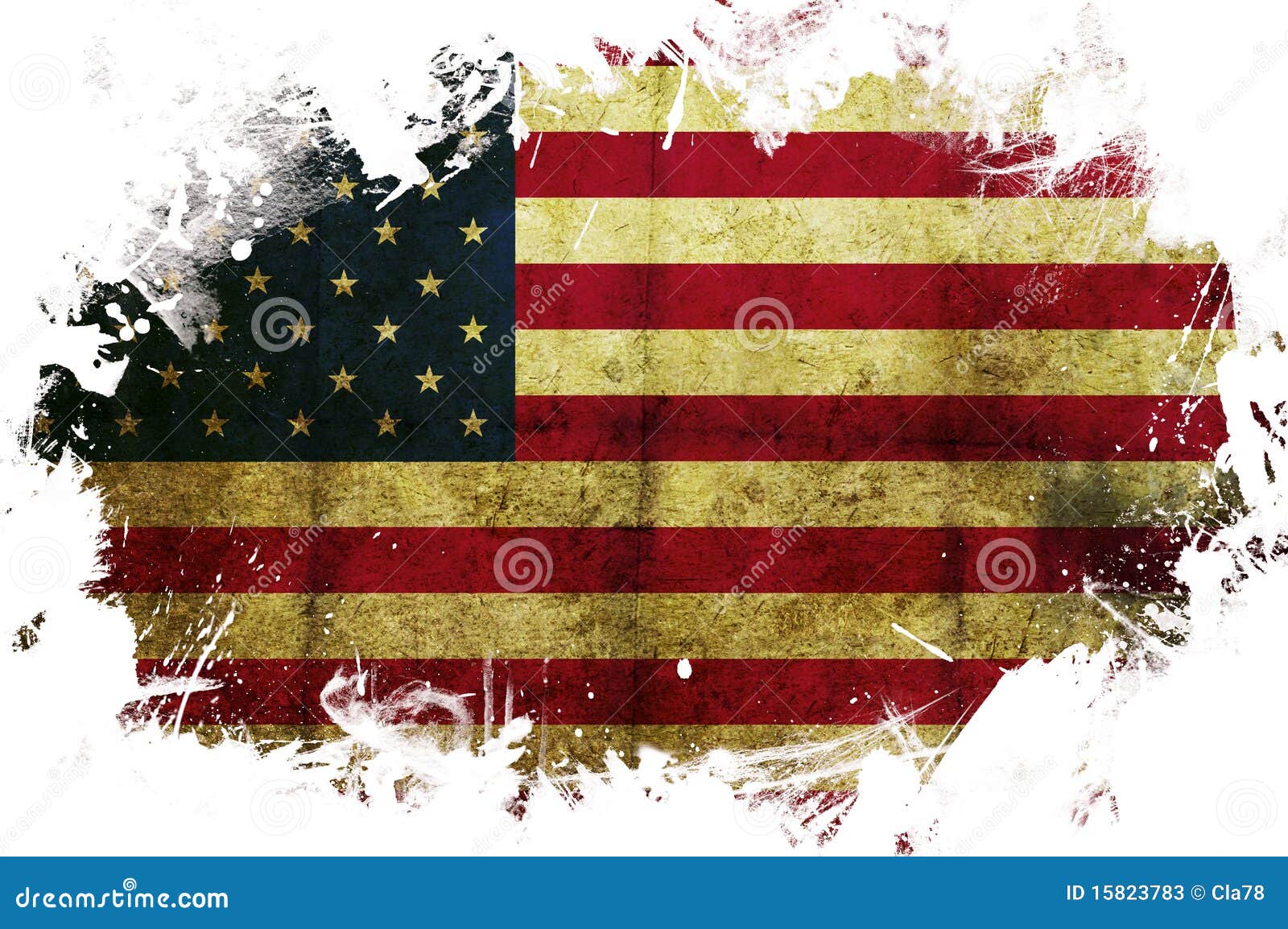 USA Flag Paint Stock Photos Image 15823783