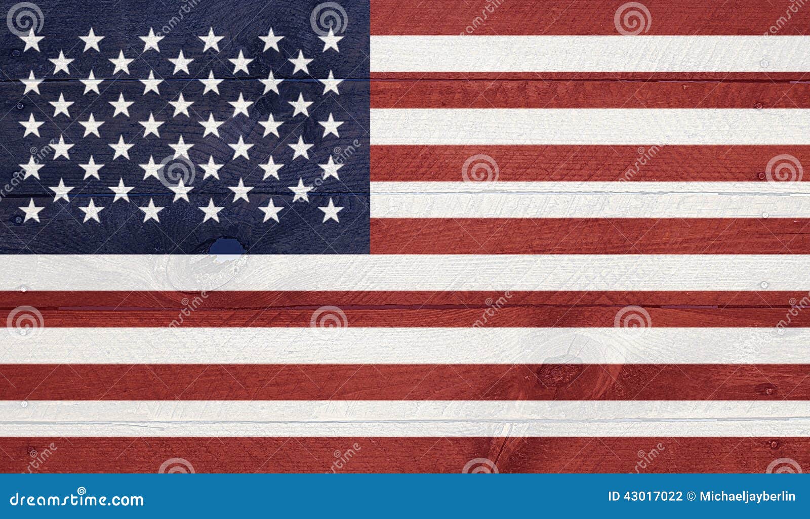 USA Flag On Wood Boards With Nails Stock Photo - Image ...