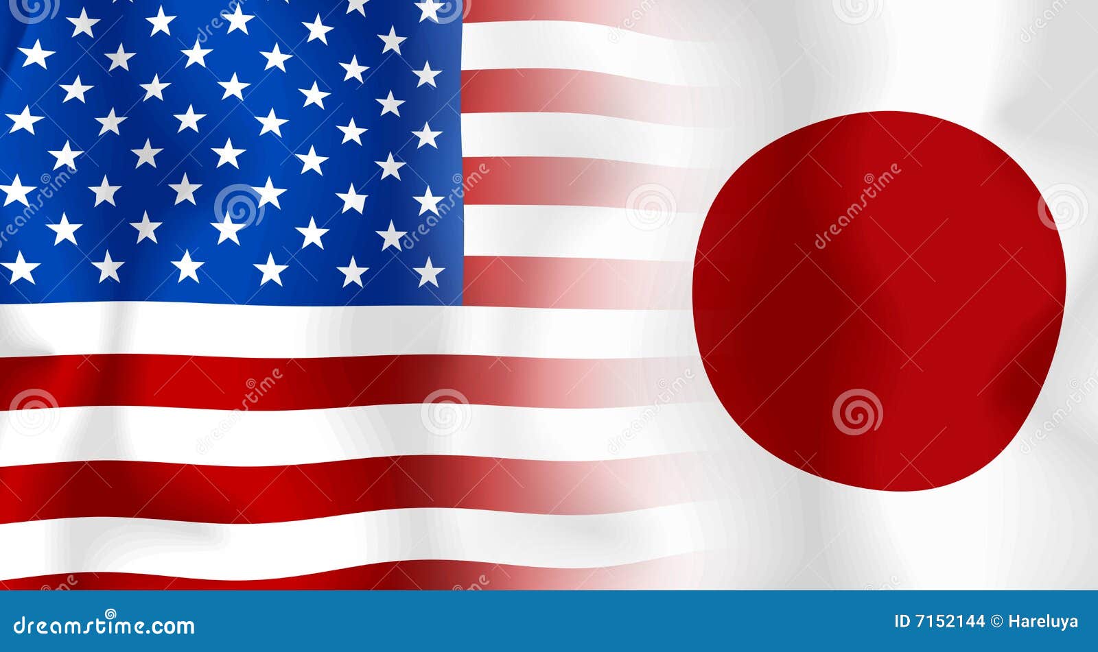 Usa-Japan Flag stock illustration. Illustration of union - 7152144