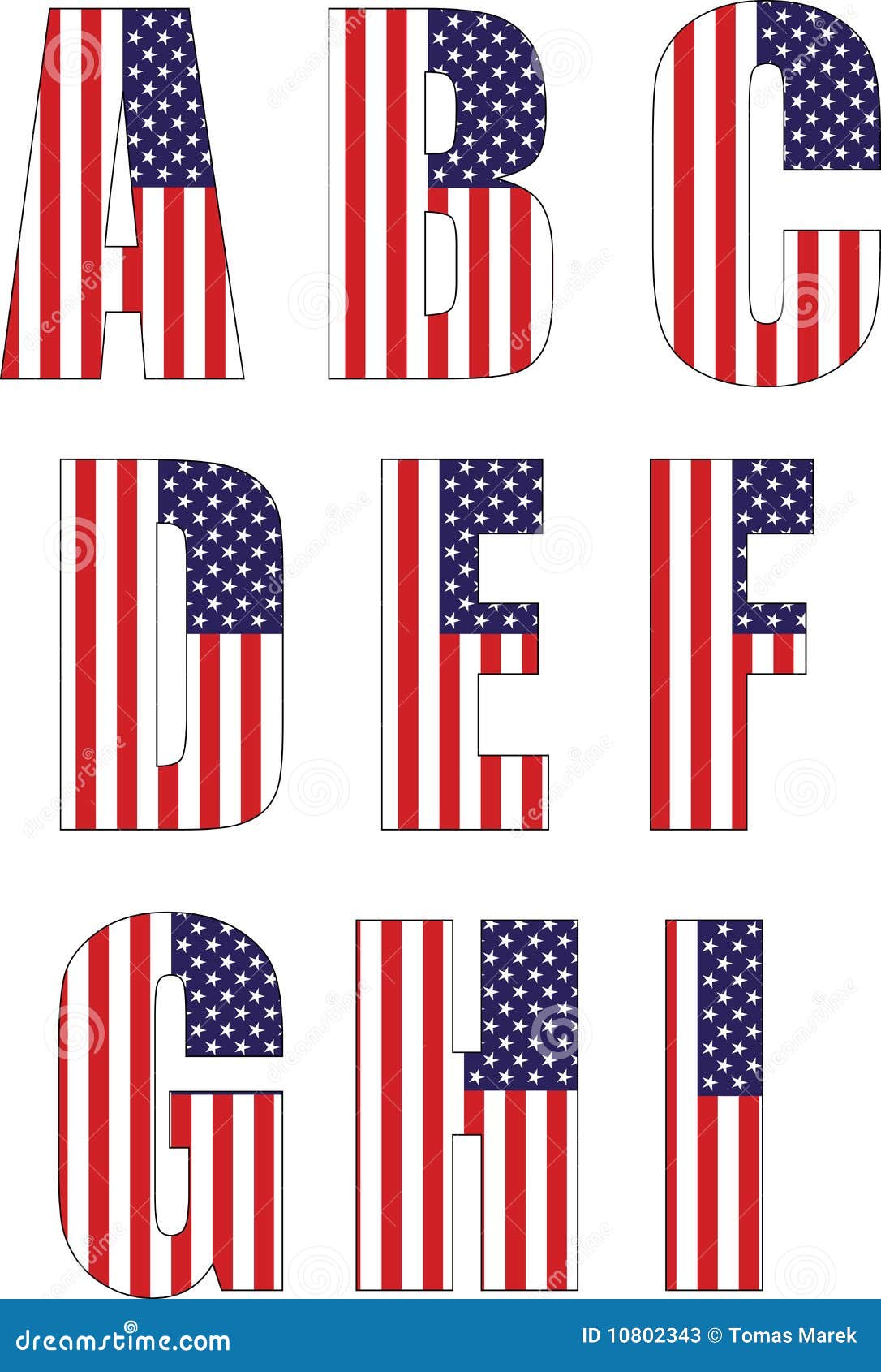 Usa letters stock vector. Illustration of isolated, united 10802343