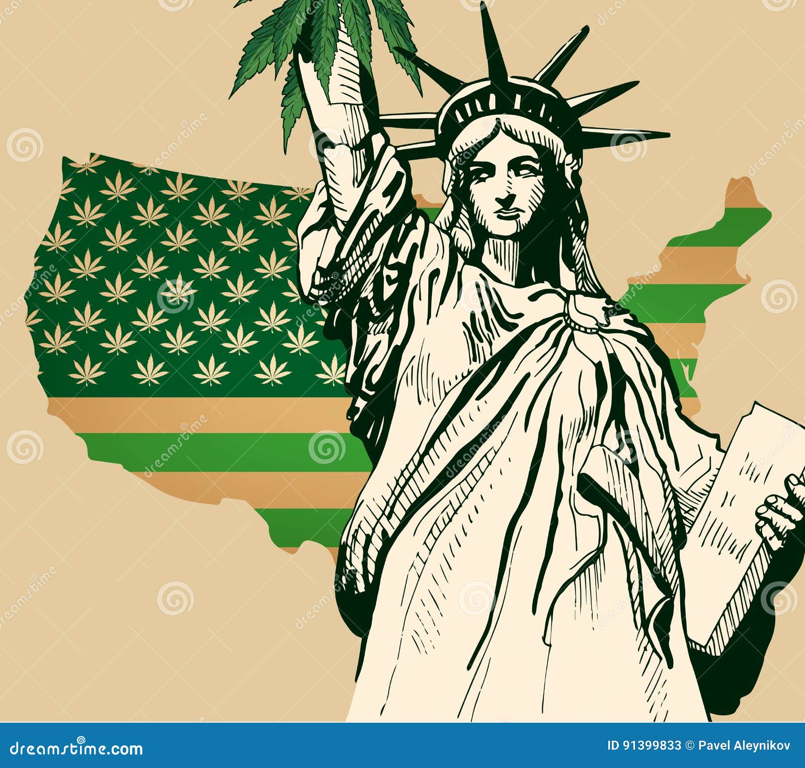 Genus Plant Pot Leaf Statue Of Liberty 5ft x 3ft 150cm x 90cm Flag Banner 