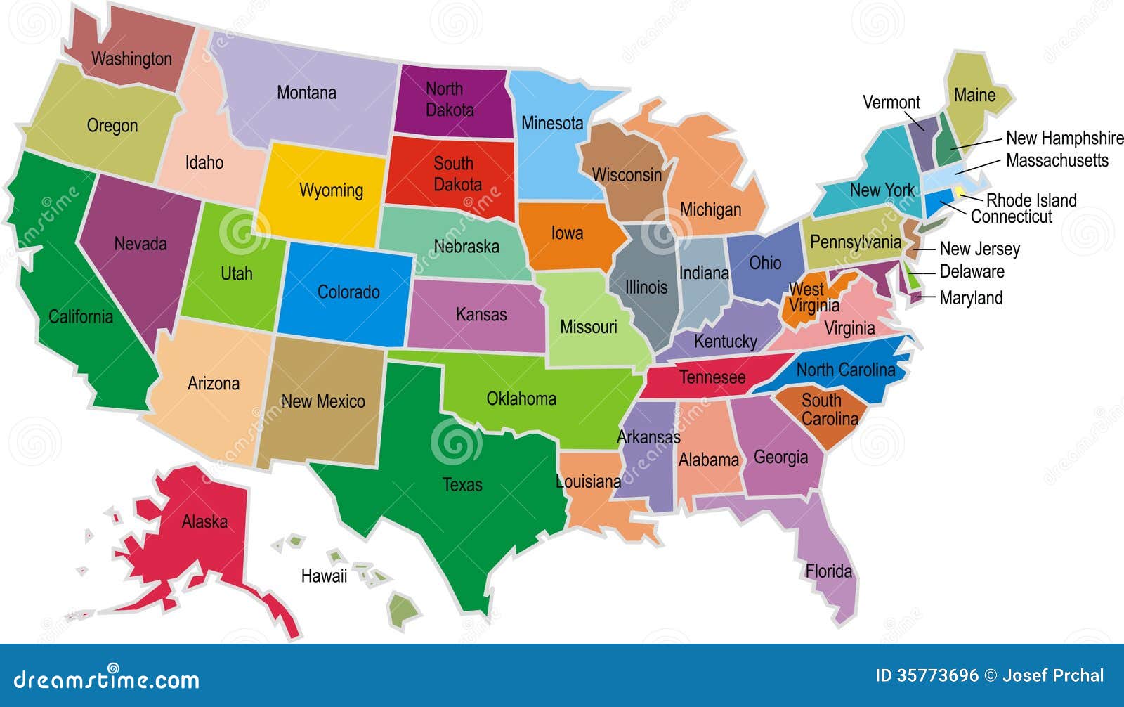 Usa Map Stock Vector Illustration Of Clipart Dakota 35773696