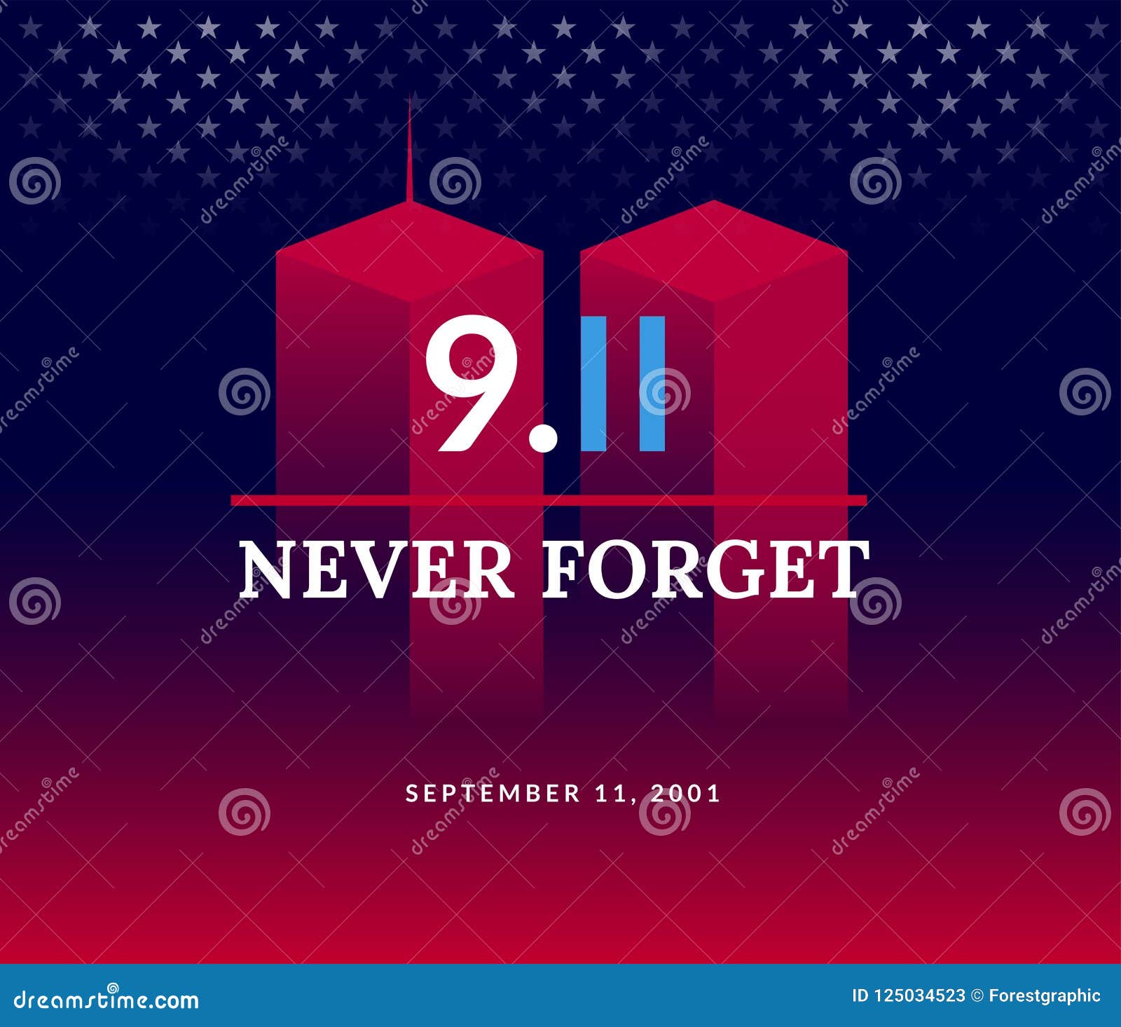 9/11 usa never forget september 11, 2001.  conceptual illu