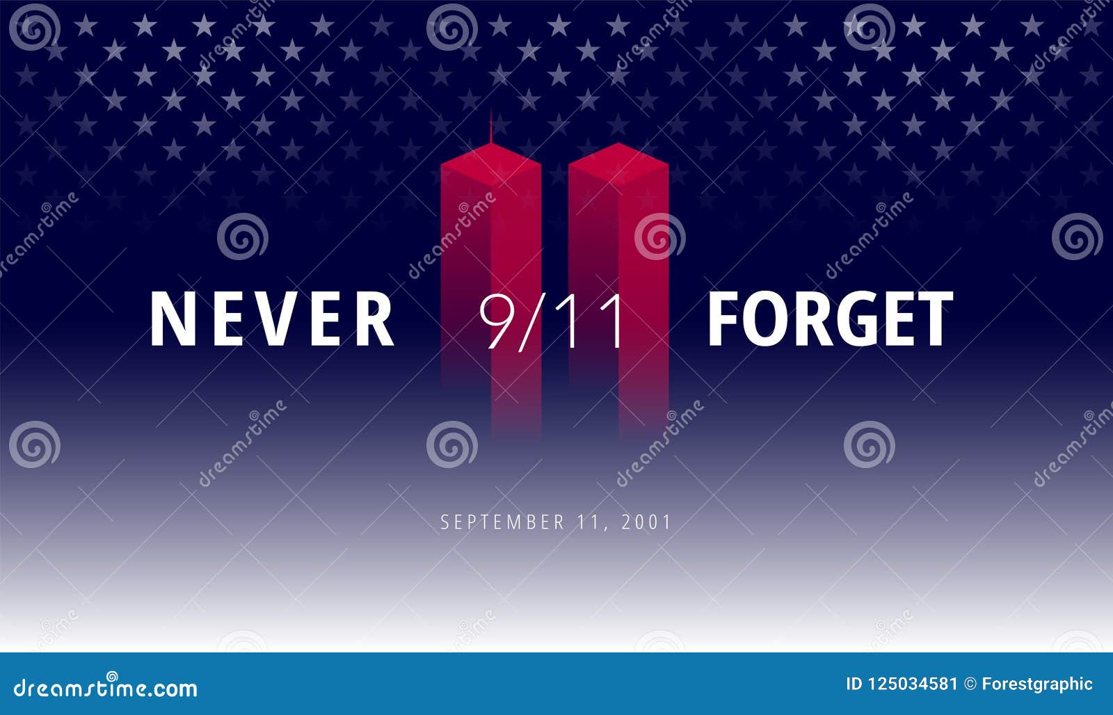 9/11 usa never forget september 11, 2001.  conceptual illu