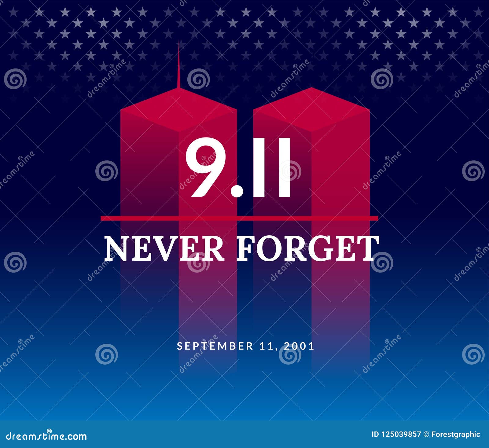 9/11 usa never forget september 11, 2001.  conceptual illu