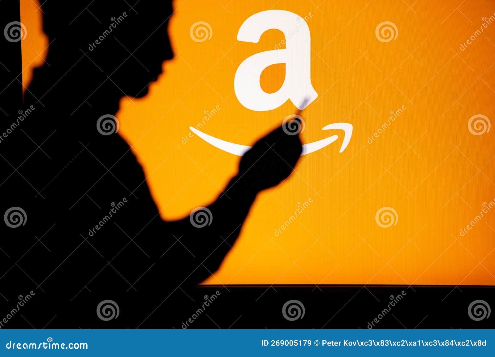 USA, SEATTLE, JANUARY 30, 2023 Amazon. Streamlining Life Man