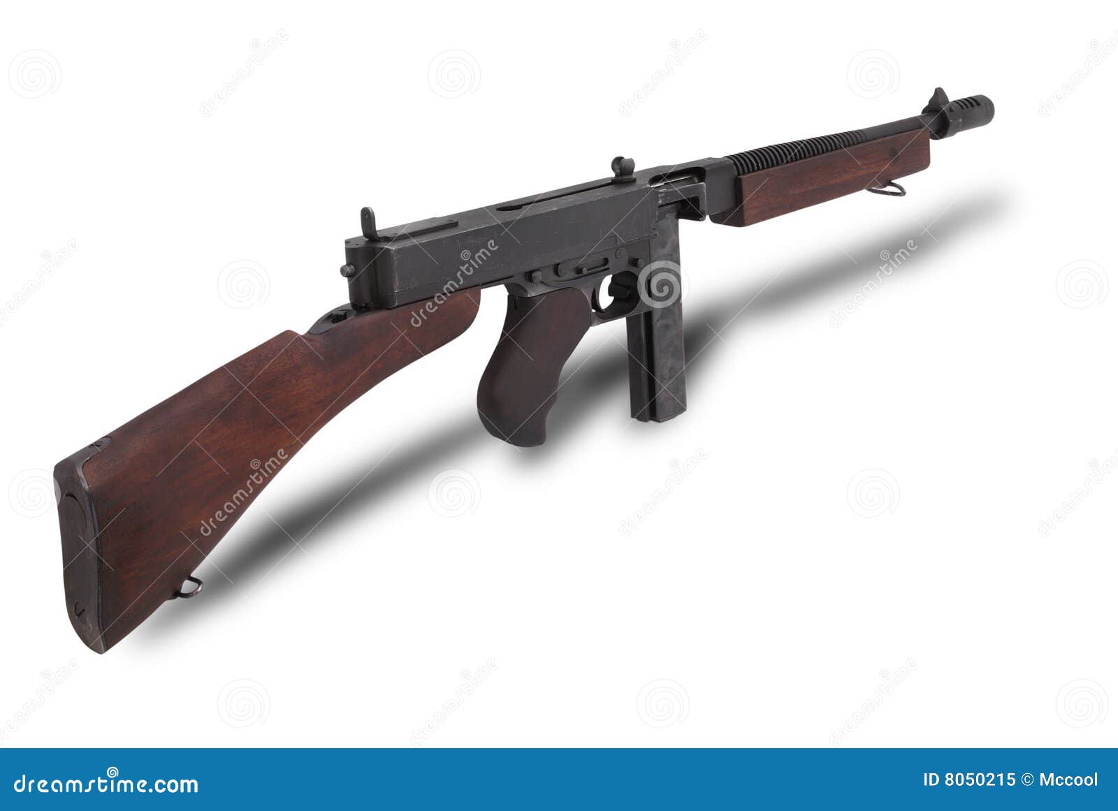 USA Submachine Gun Thompson Stock Image - Image of submachine, army