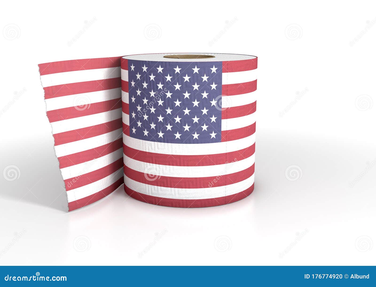 USA Toilet Paper stock illustration. Illustration of paper 176774920