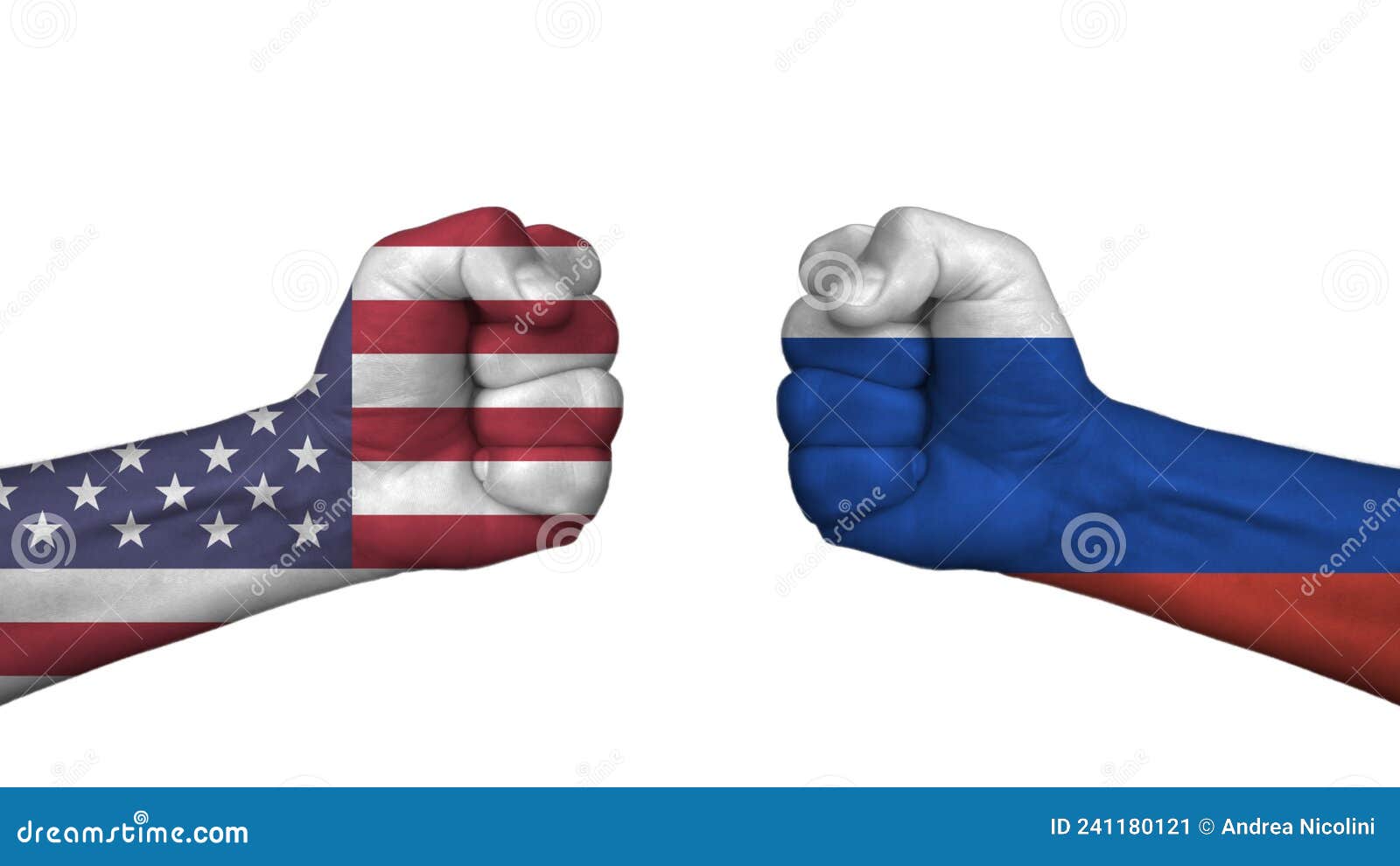 USA Vs Versus Russia. the New Cold War between the USA and Russia for the  Ukraine Territory, on White Background Stock Image - Image of domination,  match: 241180121