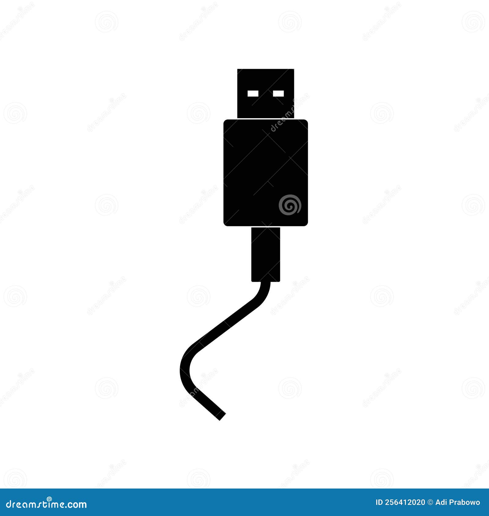 Usb Cable Icon Logo Vector Design Stock Vector Illustration of sign