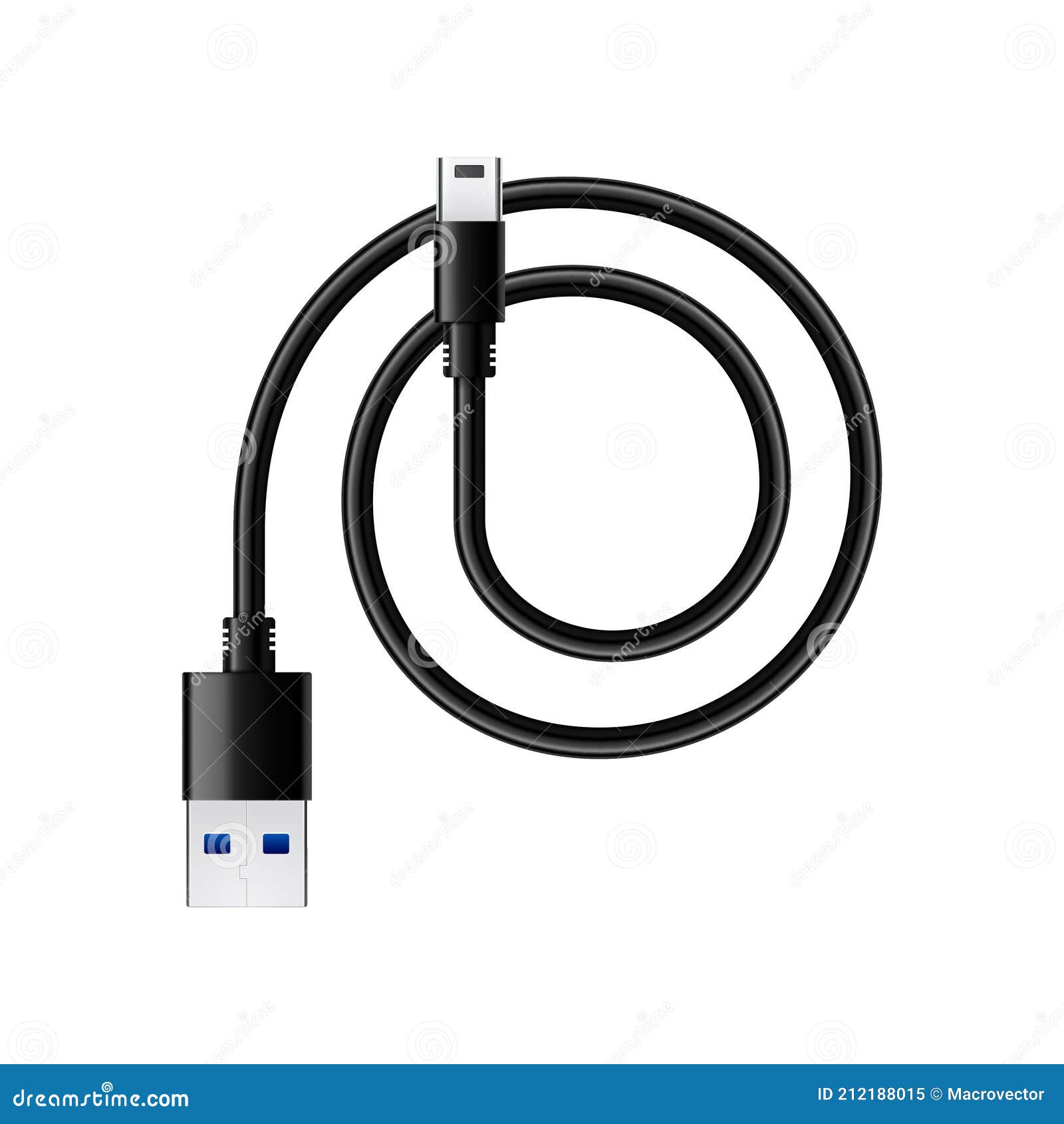 USB 3.0 Charge Composition stock vector. Illustration of plastic