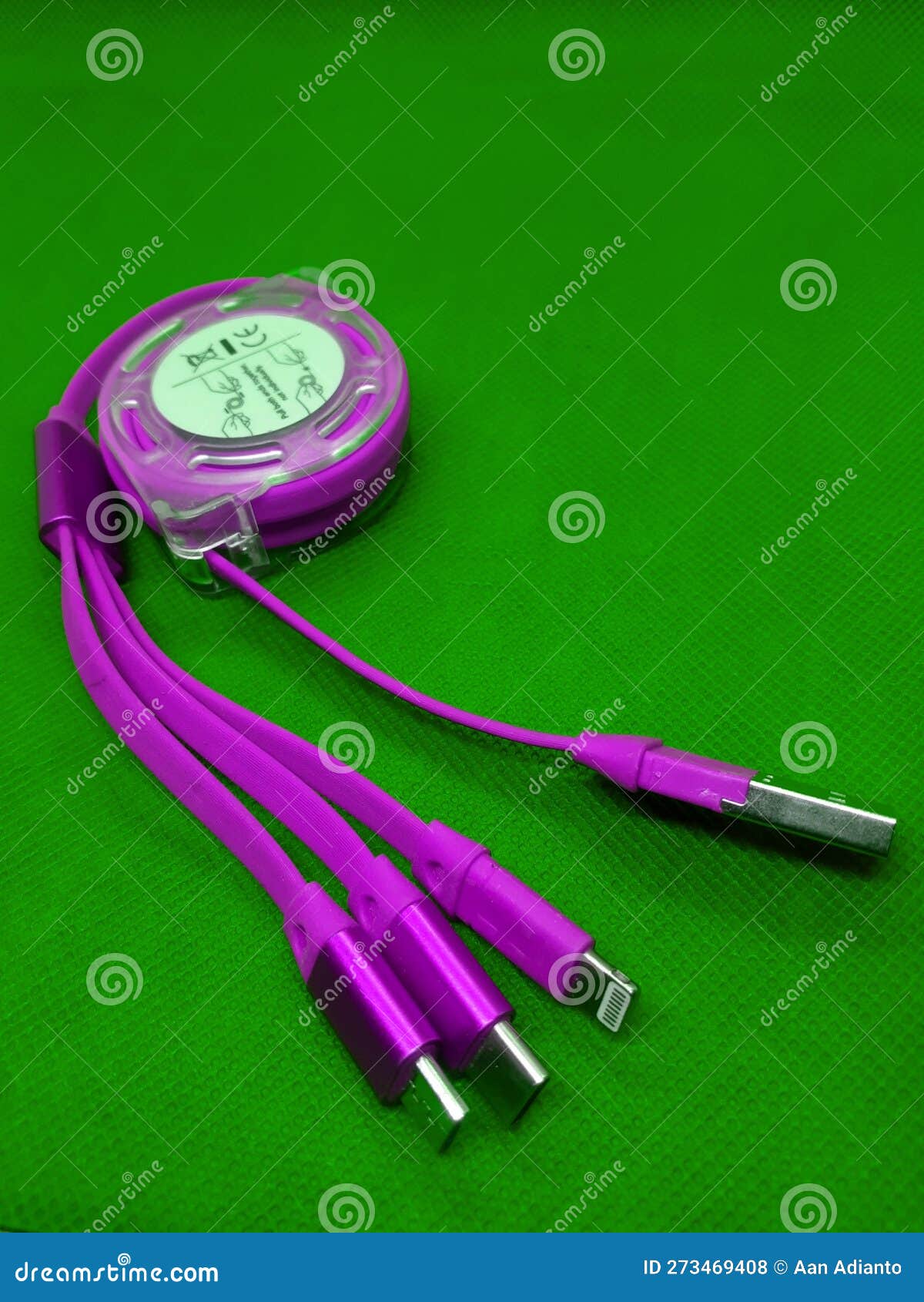Usb Charging Cable with Three Types of Plug Models Stock Photo Image of plug, models 273469408