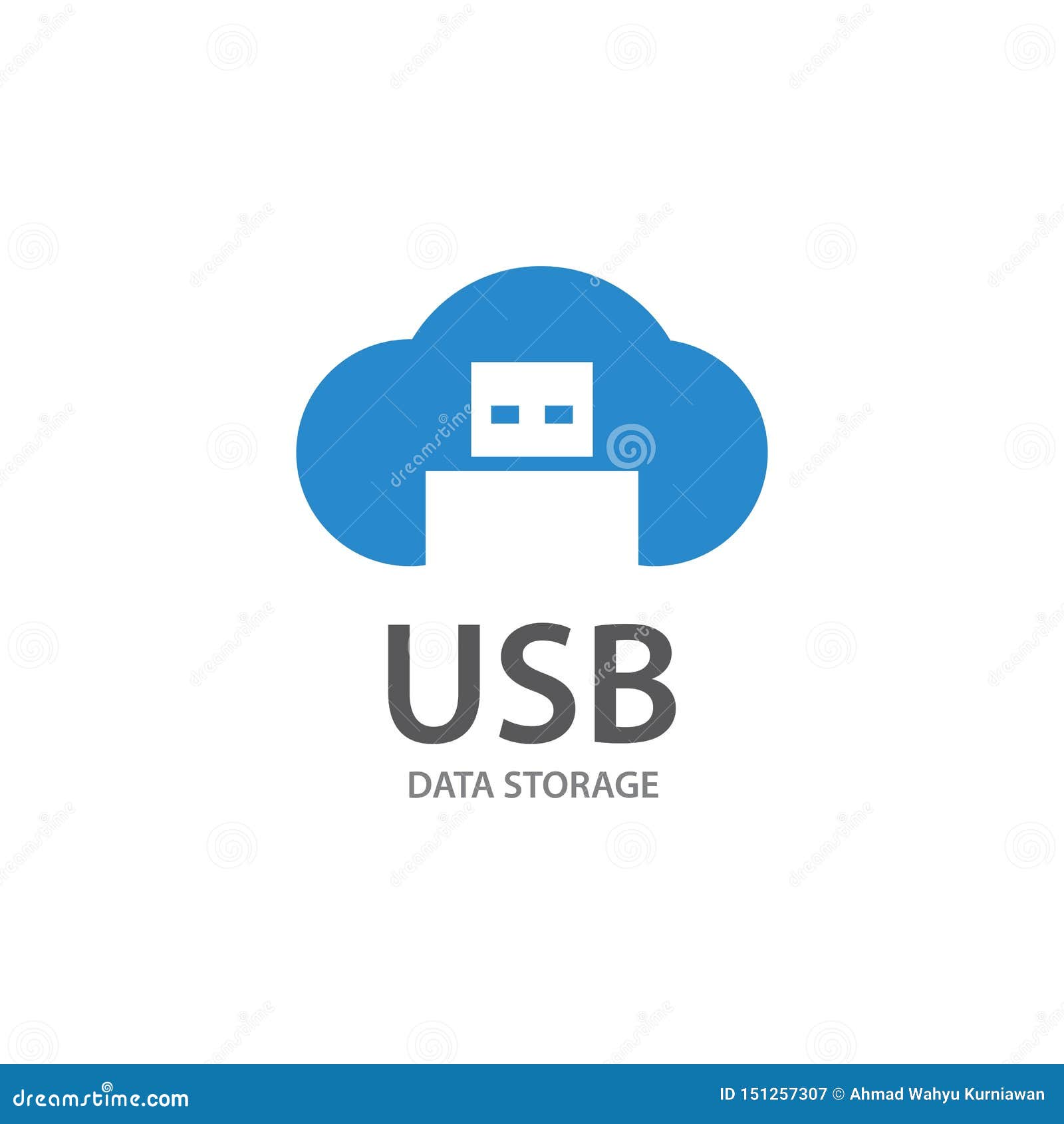 USB Data Transfer Logo Vector Stock Vector Illustration of portable