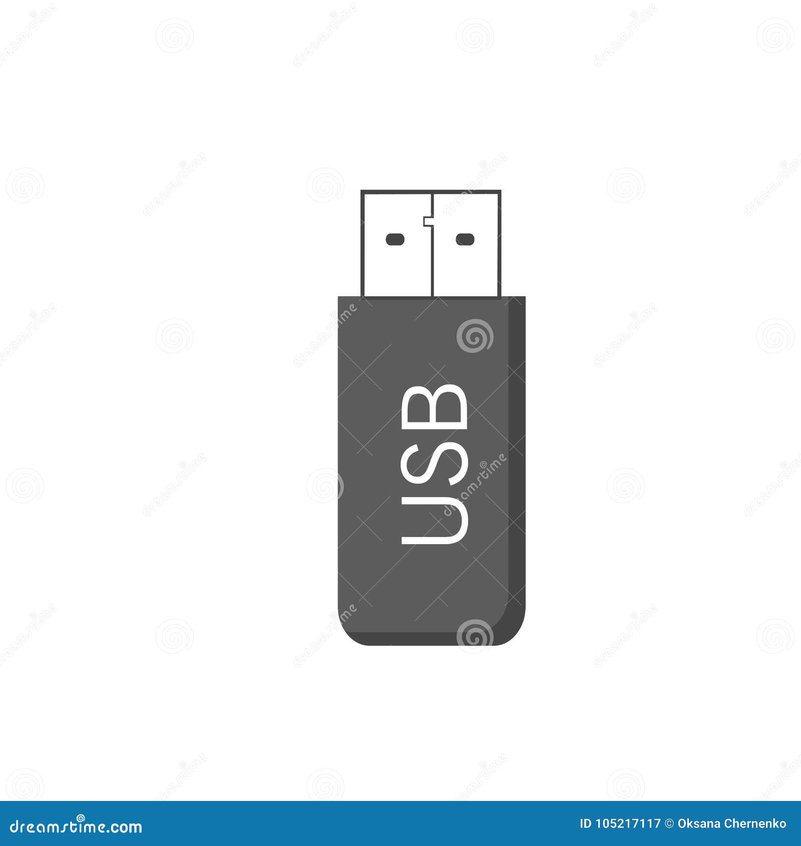 usb flash icon in trendy flat style, for your web site , app, logo, ui.