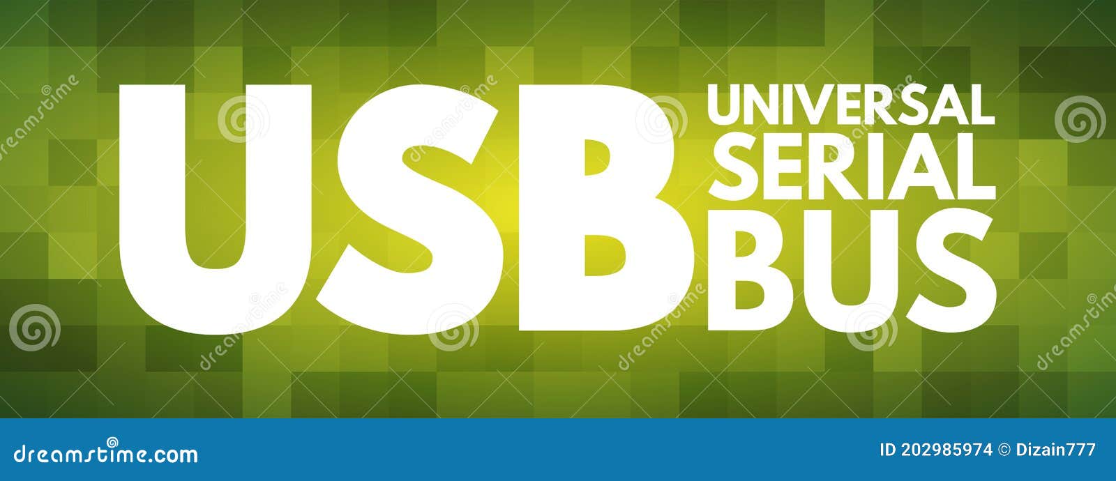 USB Universal Serial Bus Acronym Concept Stock Illustration Illustration of cord, equipment