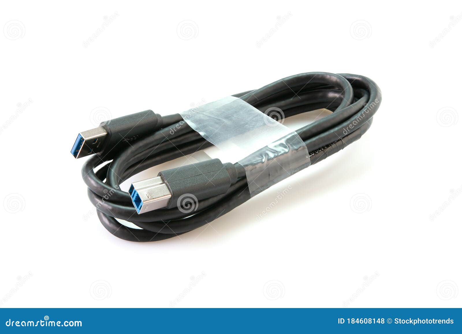 hovedvej lække dynamisk USB 3.0 Upstream Cable 6 Ft Stock Photo - Image of plug, black: 184608148