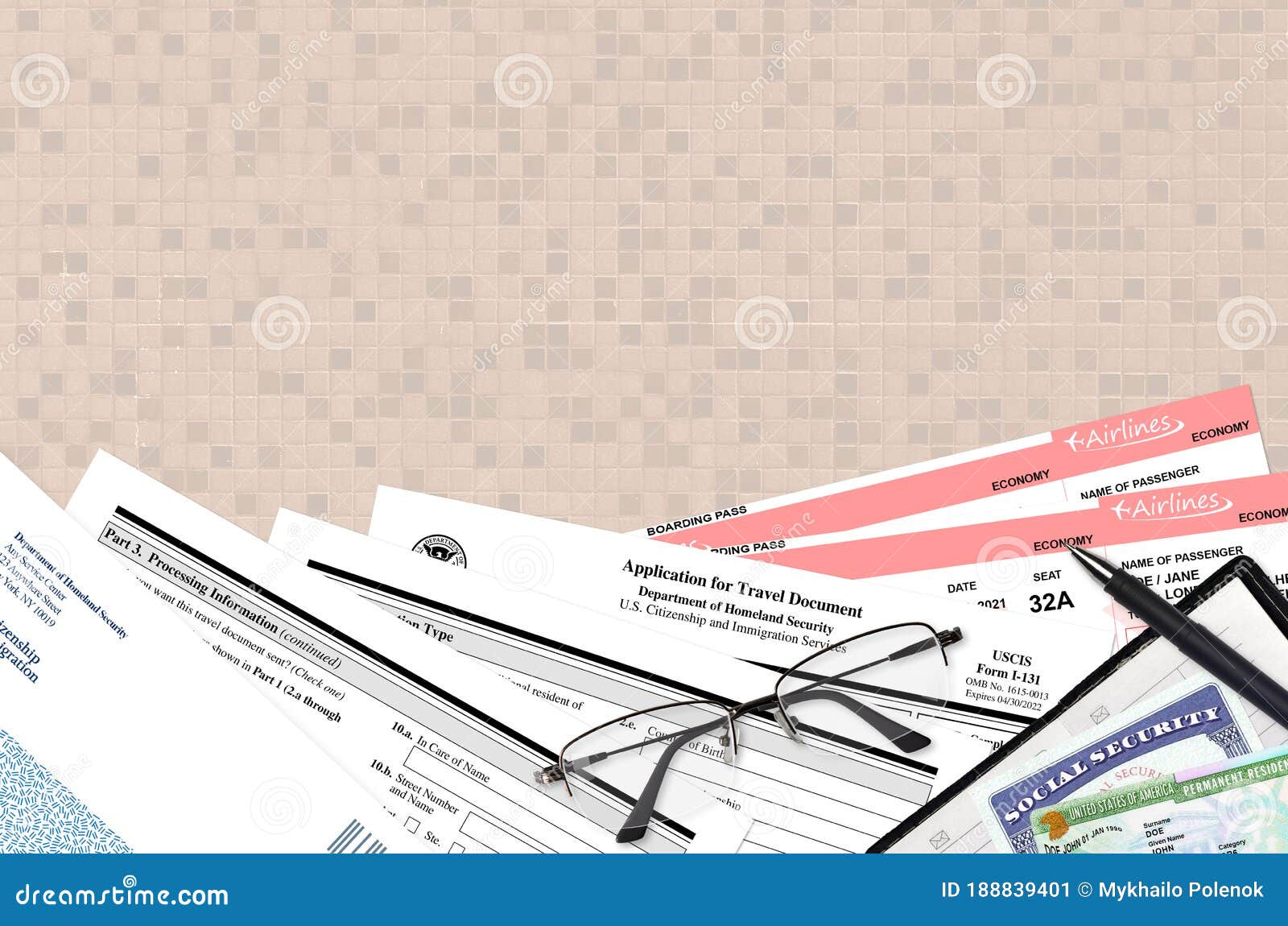 Uscis Form I 131 Application For Travel Document Lies On Flat Lay Office Table And Ready To Fill U S Citizenship And Immigration Editorial Photo Image Of Organization Blank