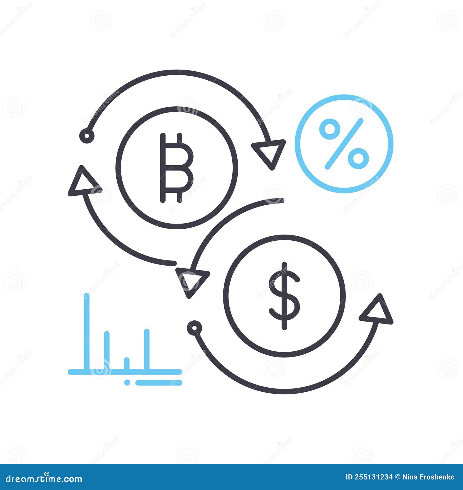 Usd Rate Line Icon Outline Symbol Vector Illustration Concept Sign average-mortgage-rates-show-stability-entering-2020-national-mortgage