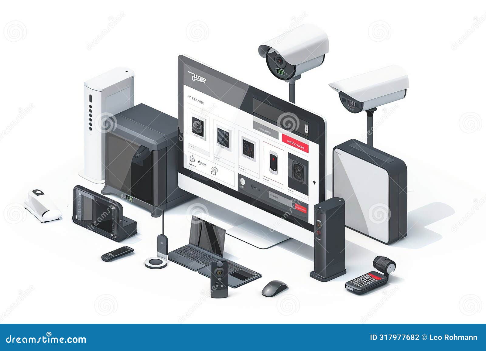 use a cctv system to set up different alarm controls in your home, educating through video on secure and safe setups.