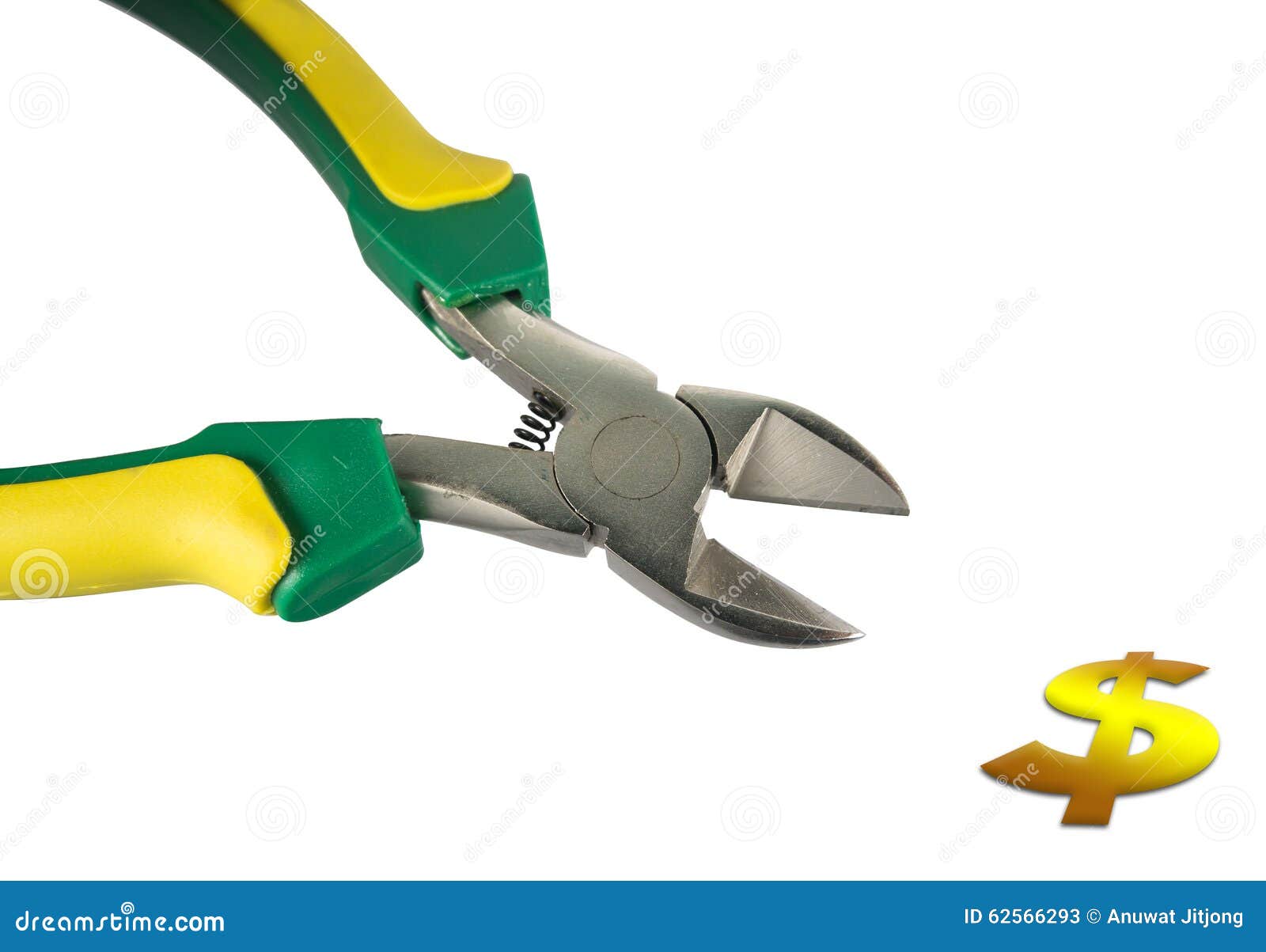 Use Cutting Pliers Cut Dollar Stock Image Image of icon, metal 62566293