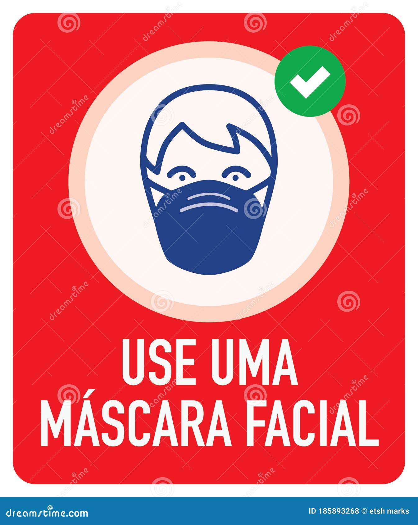 use mÃÂ¡scara facial `use face mask` in portuguese icon.