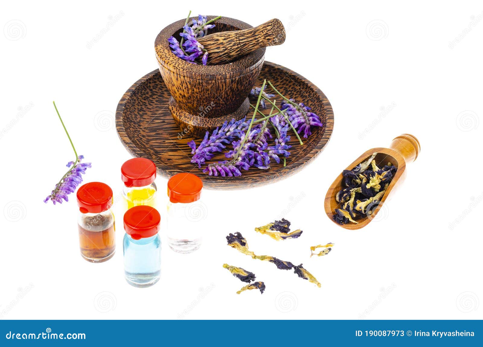 Use of Wild Plants in Alternative Medicine and Spa Stock Image Image