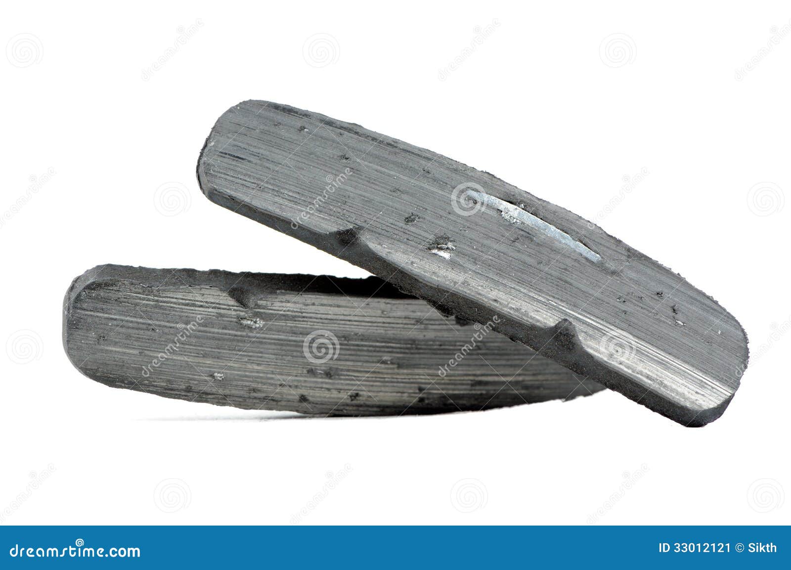 Used Bicycle Brakes on White Background Stock Image Image of steel