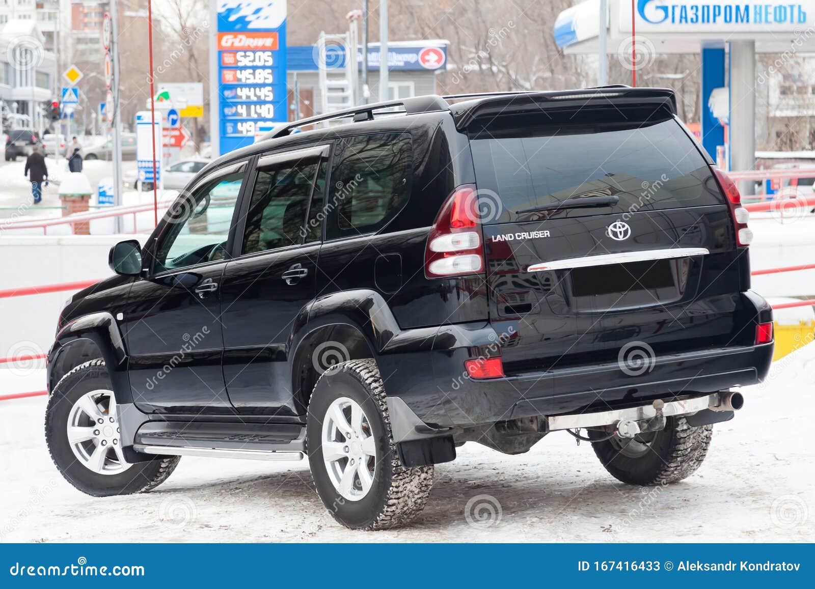 Used Black Toyota Land Cruiser Prado 2007 Release with an Engine of 4  Liters Front View on the Car Snow Parking after Preparing Editorial  Photography  Image of expensive model 167416477