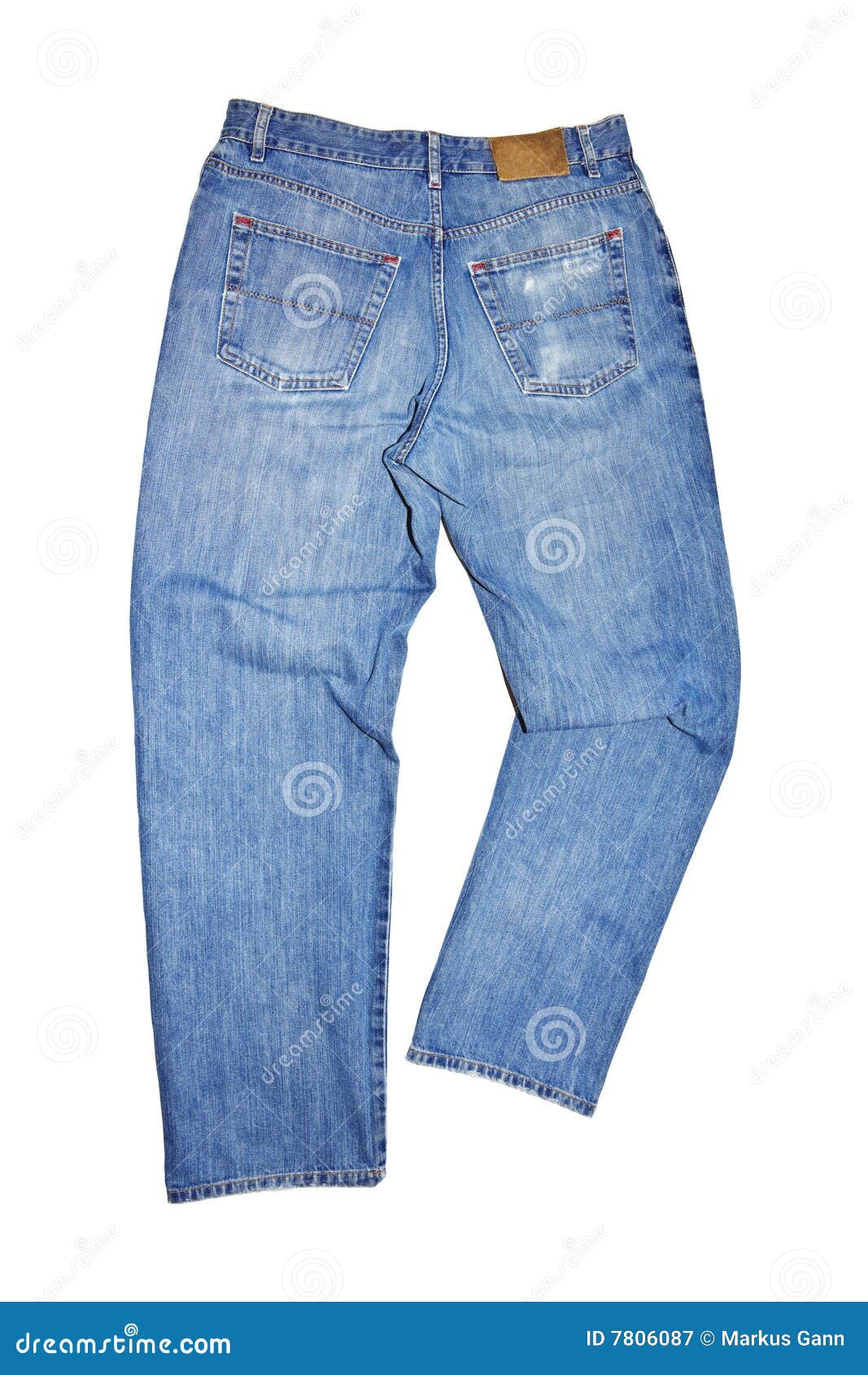 Used blue jeans stock image. Image of clothes, clothing 7806087