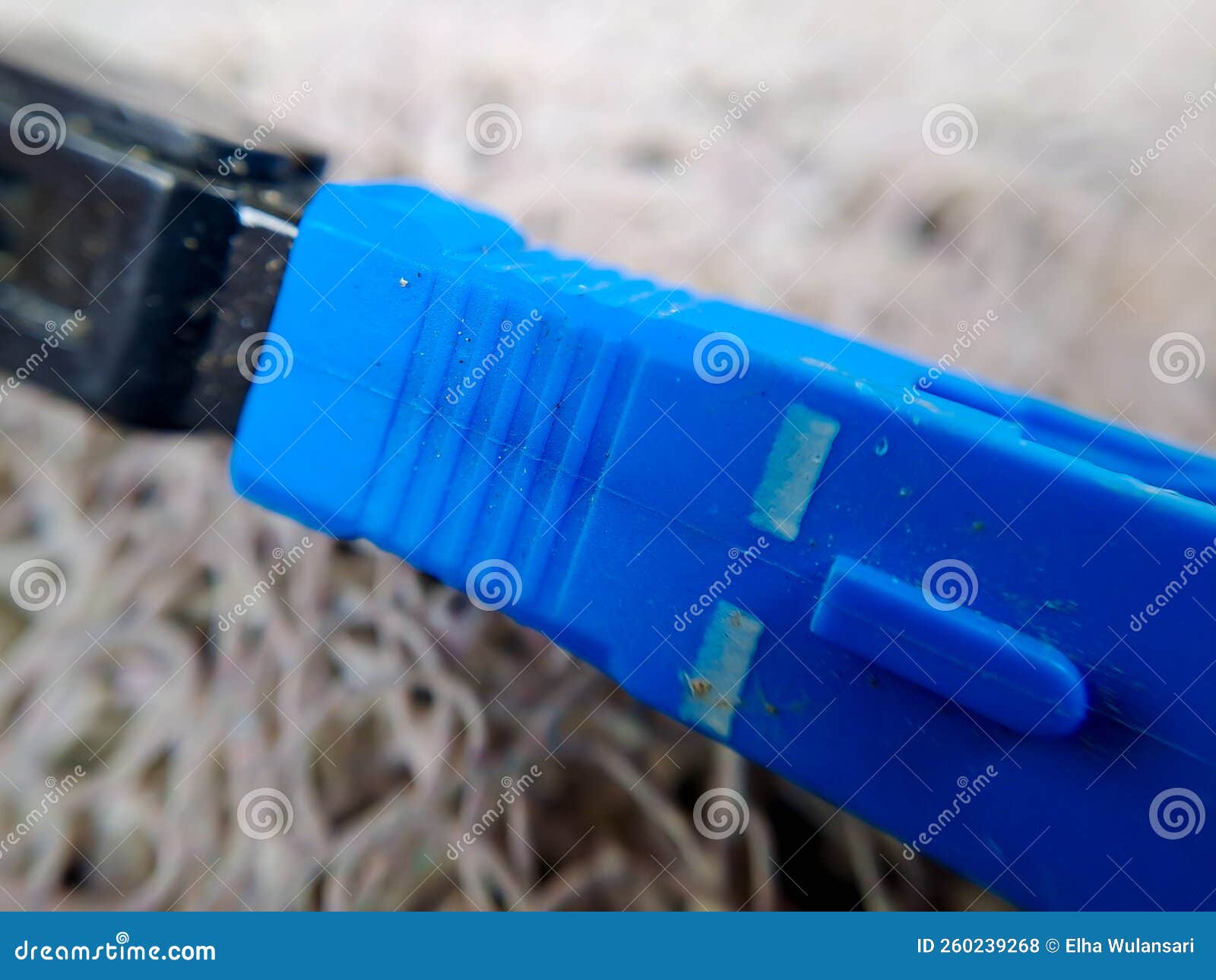 A Used Blue Wifi Cable that is No LongerA Used Blue Wifi Cable that is