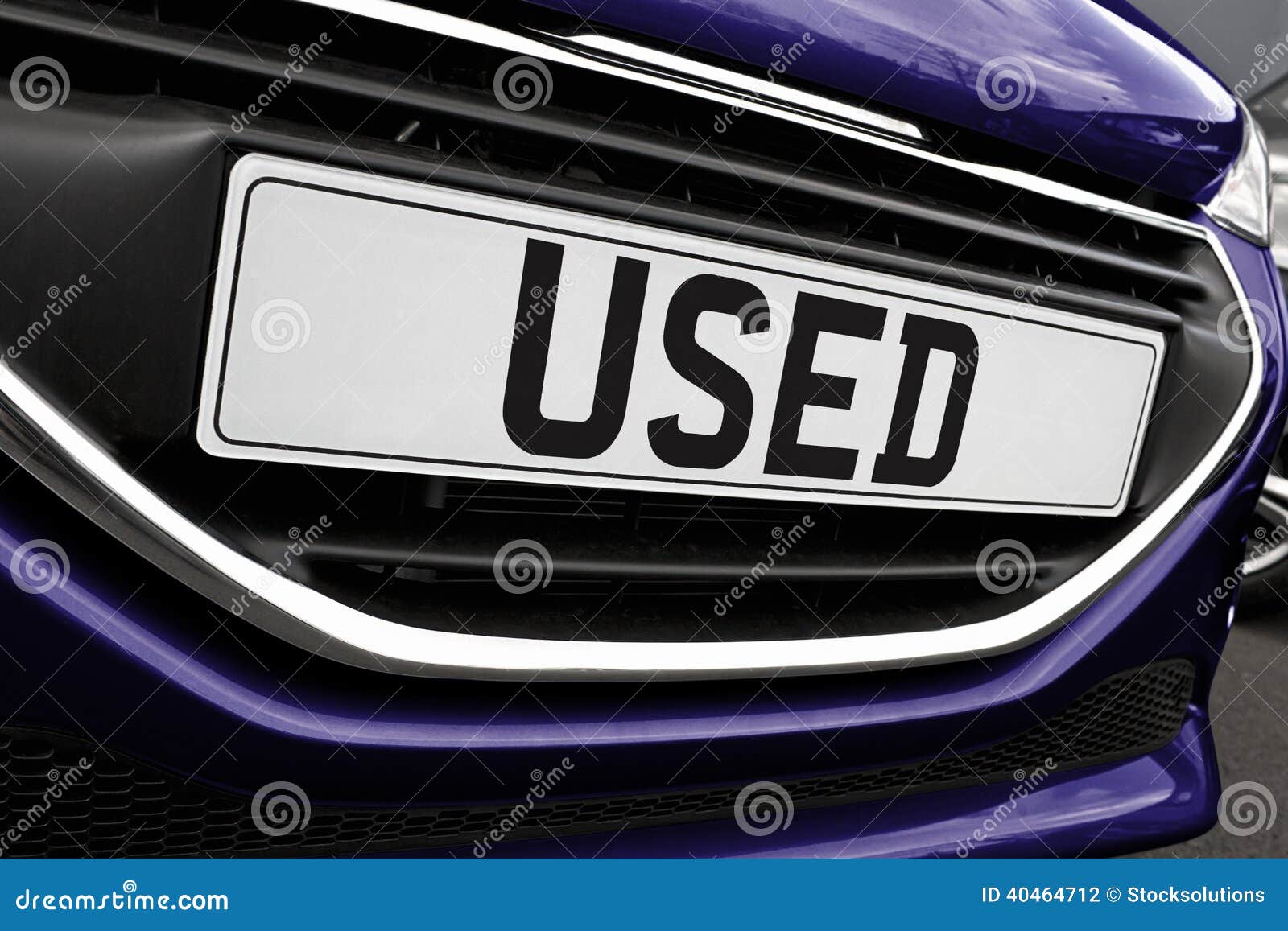 Used car Number plat