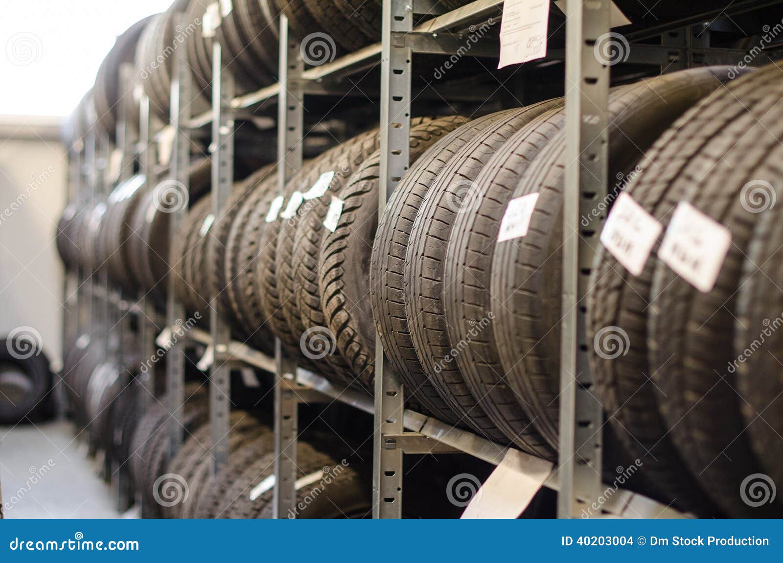 Used car tires. stock photo. Image of stacked, strip - 40203004