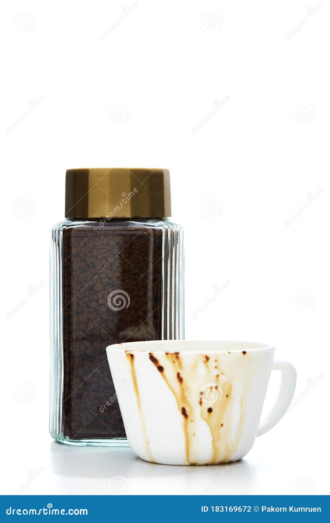 Used Coffee Mugs with Coffee Glass Jar Stock Photo Image of cafe