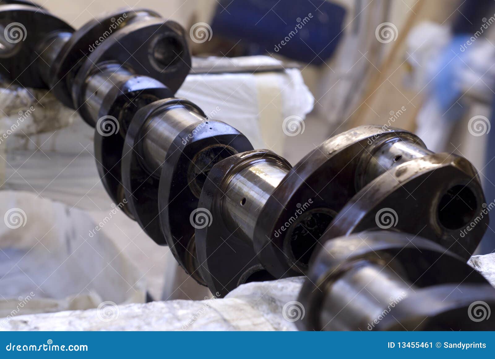 Used crank shaft stock image. Image of travel, shaft 13455461
