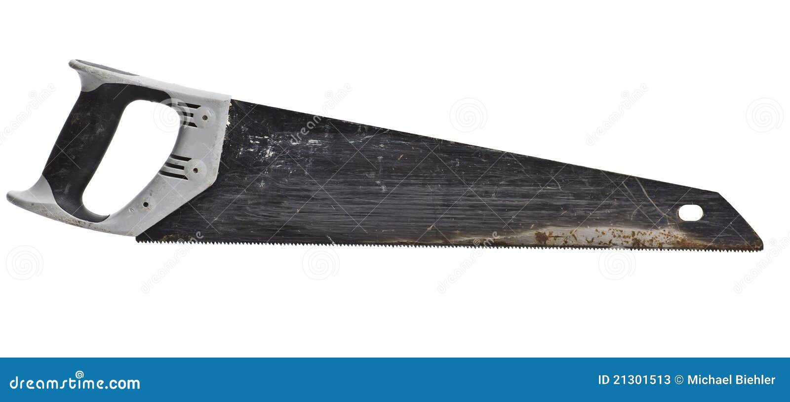 Used hand saw stock image. Image of isolated, horizontal 21301513