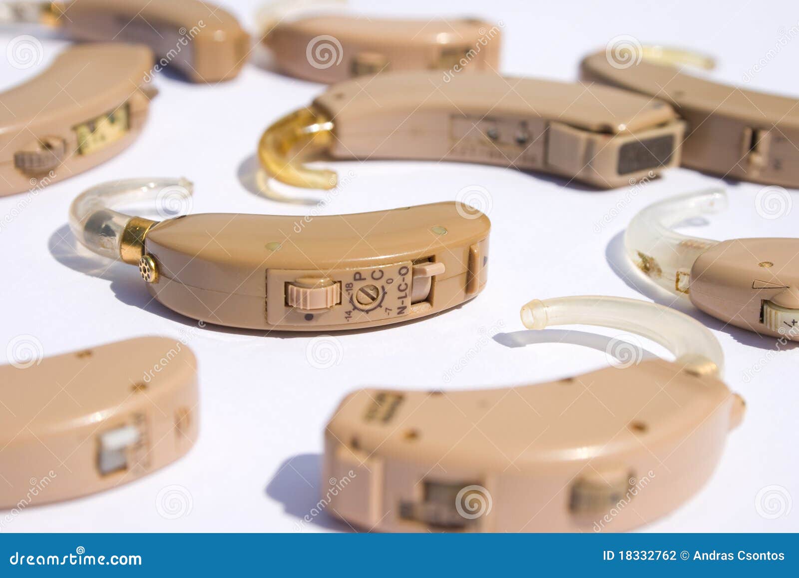 Used hearing aids stock photo. Image of deaf, hearing 18332762
