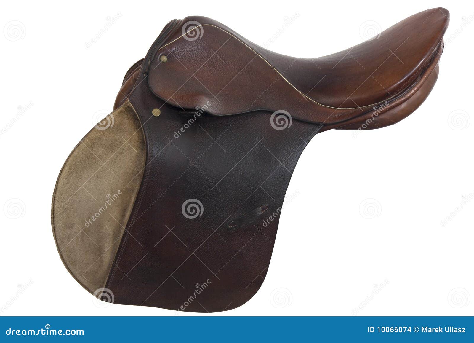 Used Horse Saddle, English Style Stock Photo Image of path, harness