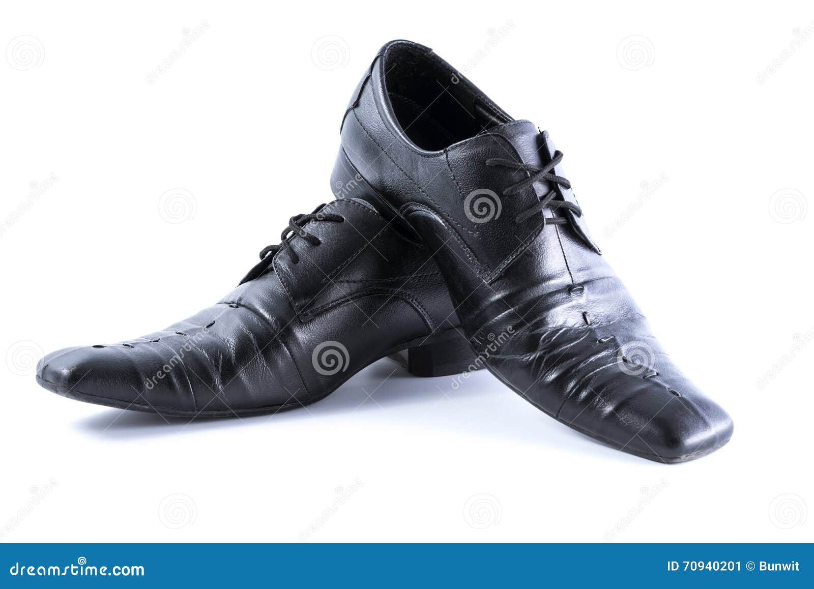 Used Men Shoes on White Background Stock Image Image of dress, foot 70940201