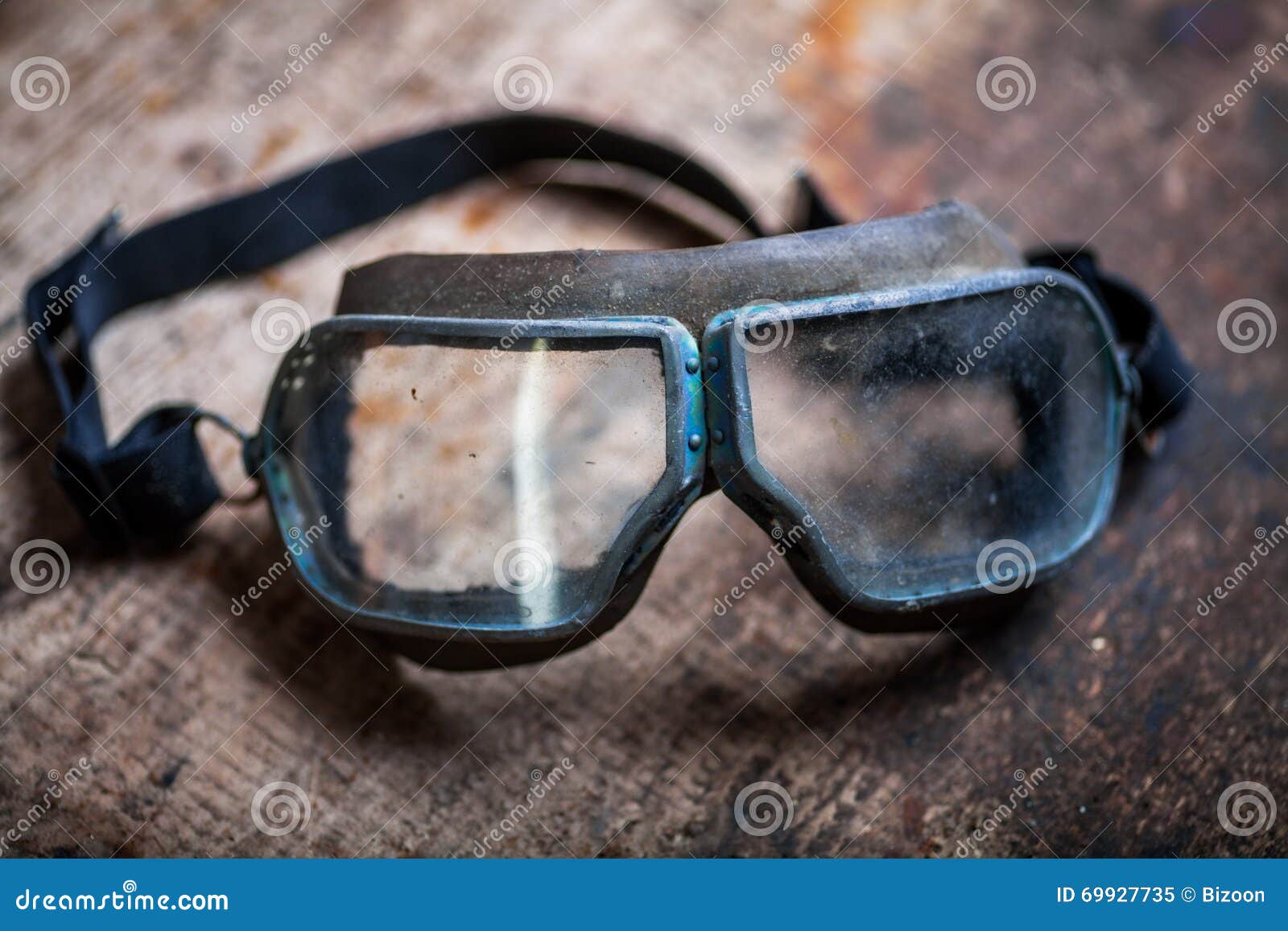Used old goggles stock image. Image of protect, protective 69927735