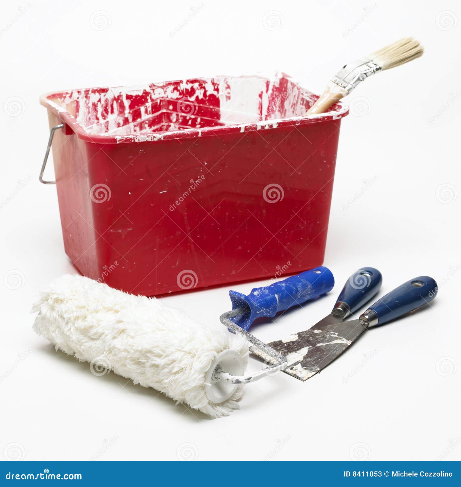 Old And Used Paint Containers For Painting Stock Photo CartoonDealer