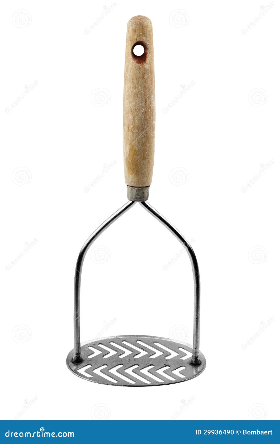 Used potato Masher stock photo. Image of stainless, still 29936490
