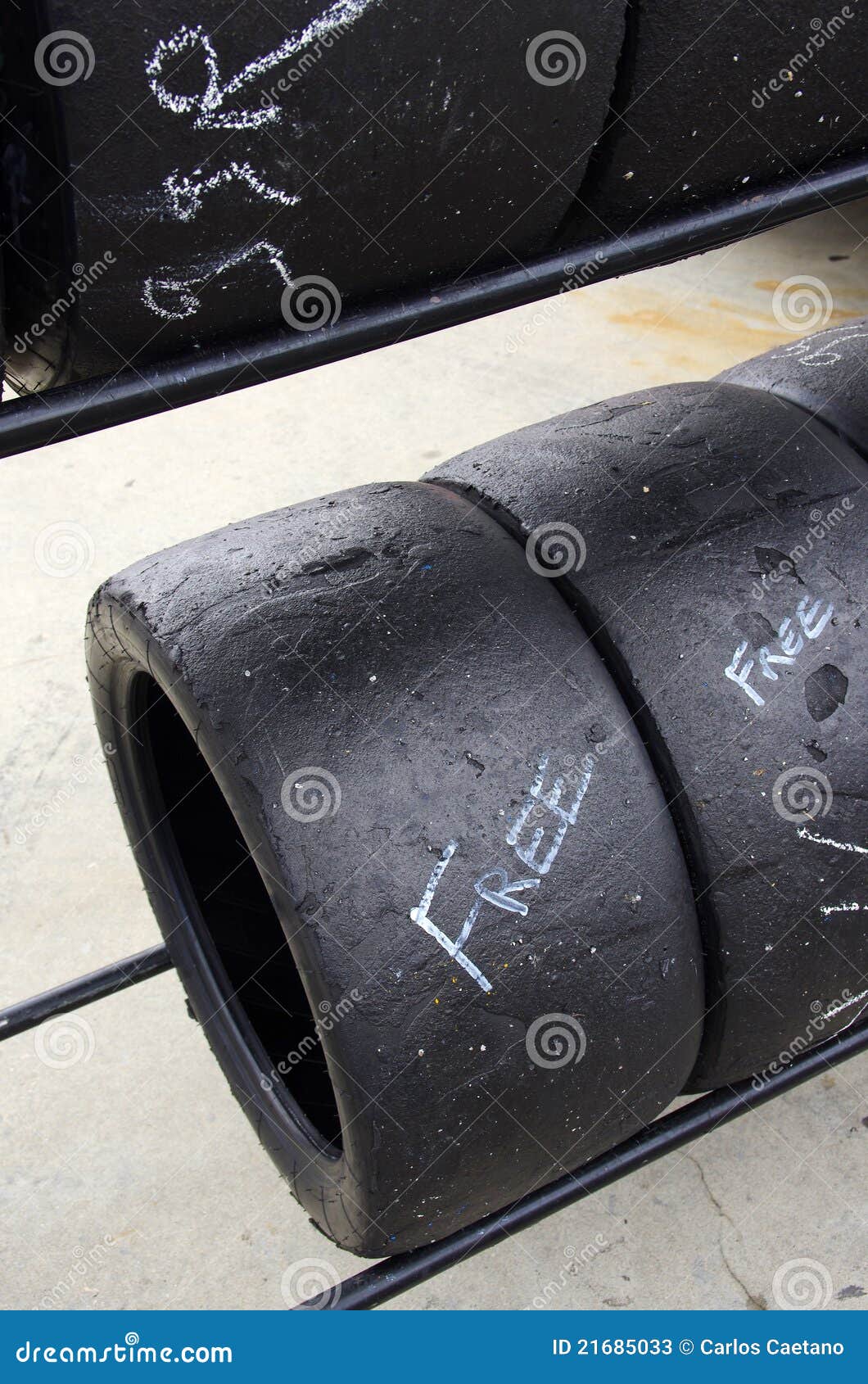 Used racing tires stock image. Image of safety, automobile 21685033