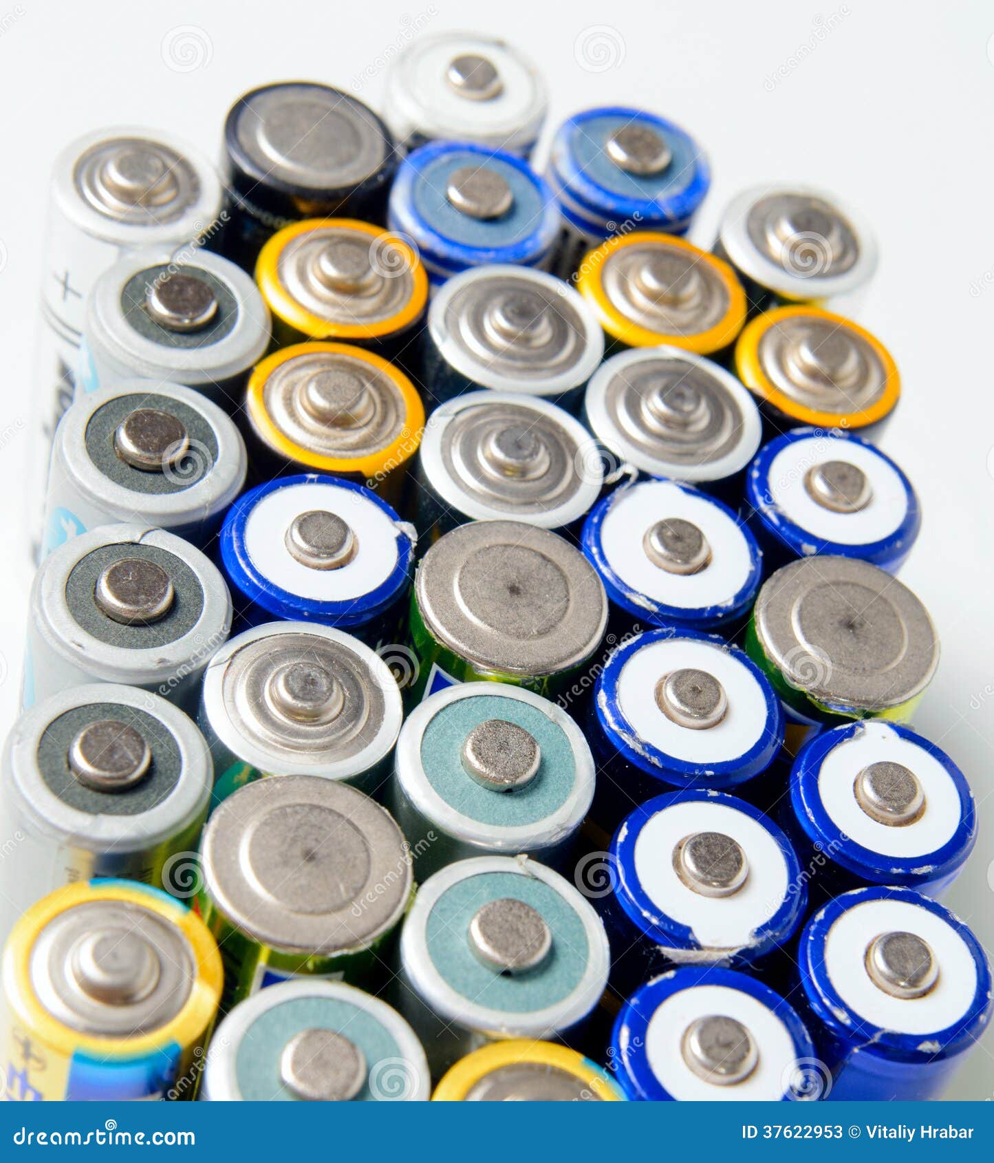 Used Rechargeable Batteries Stock Image Image of pollution, nimh