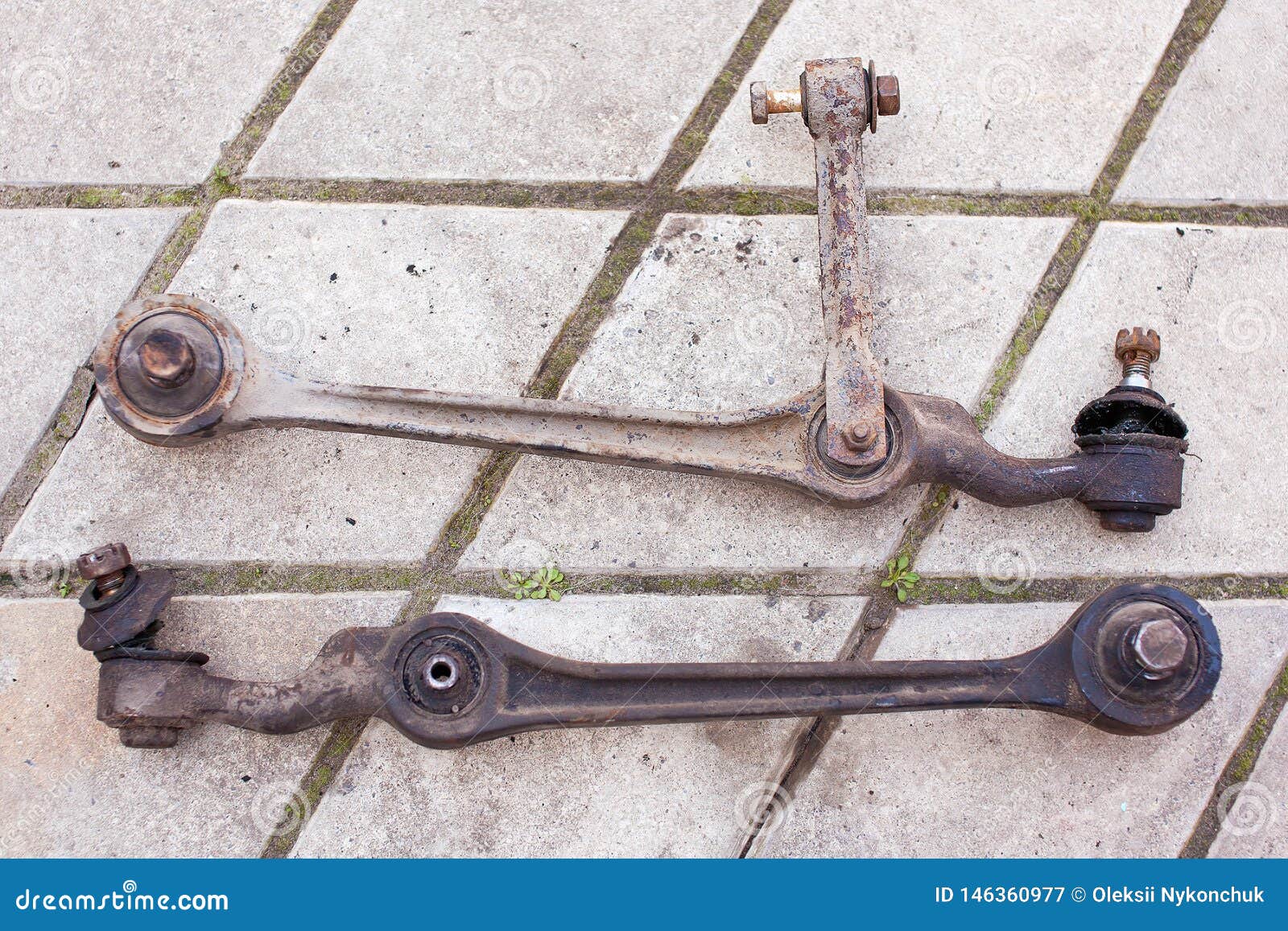 Used Suspension Arm for a Classic Car Stock Image Image of