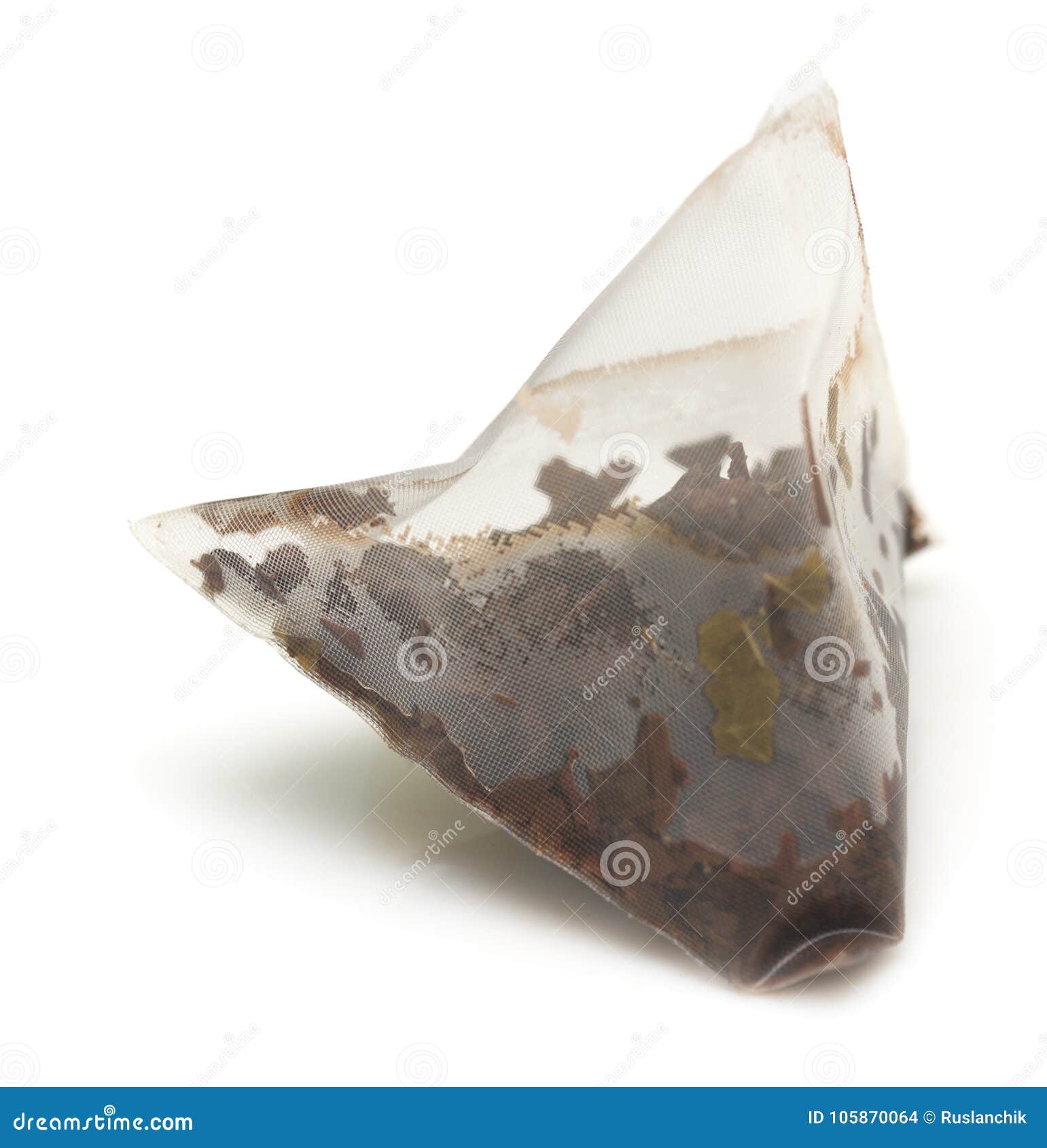 Used tea bag stock photo. Image of isolated, herbal 105870064
