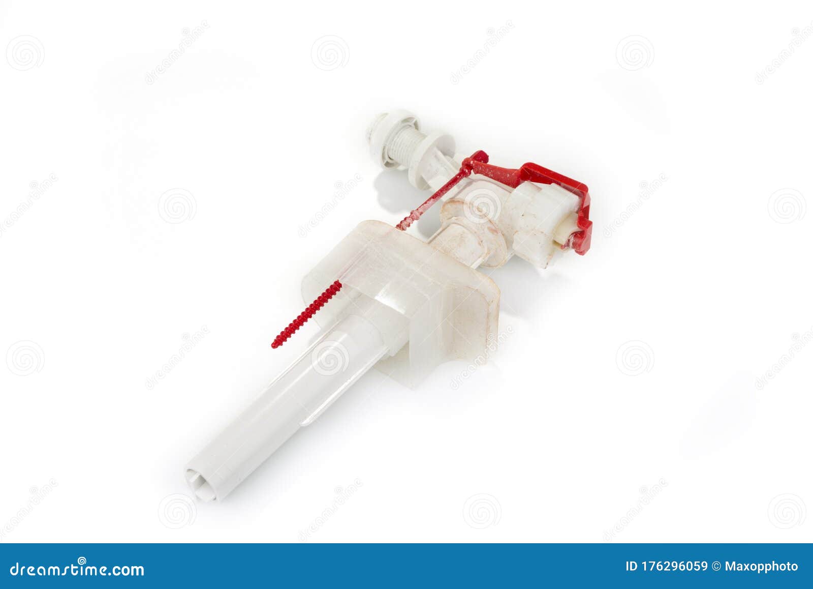 Used Toilet Water Valve on a White Stock Image Image of cleaning