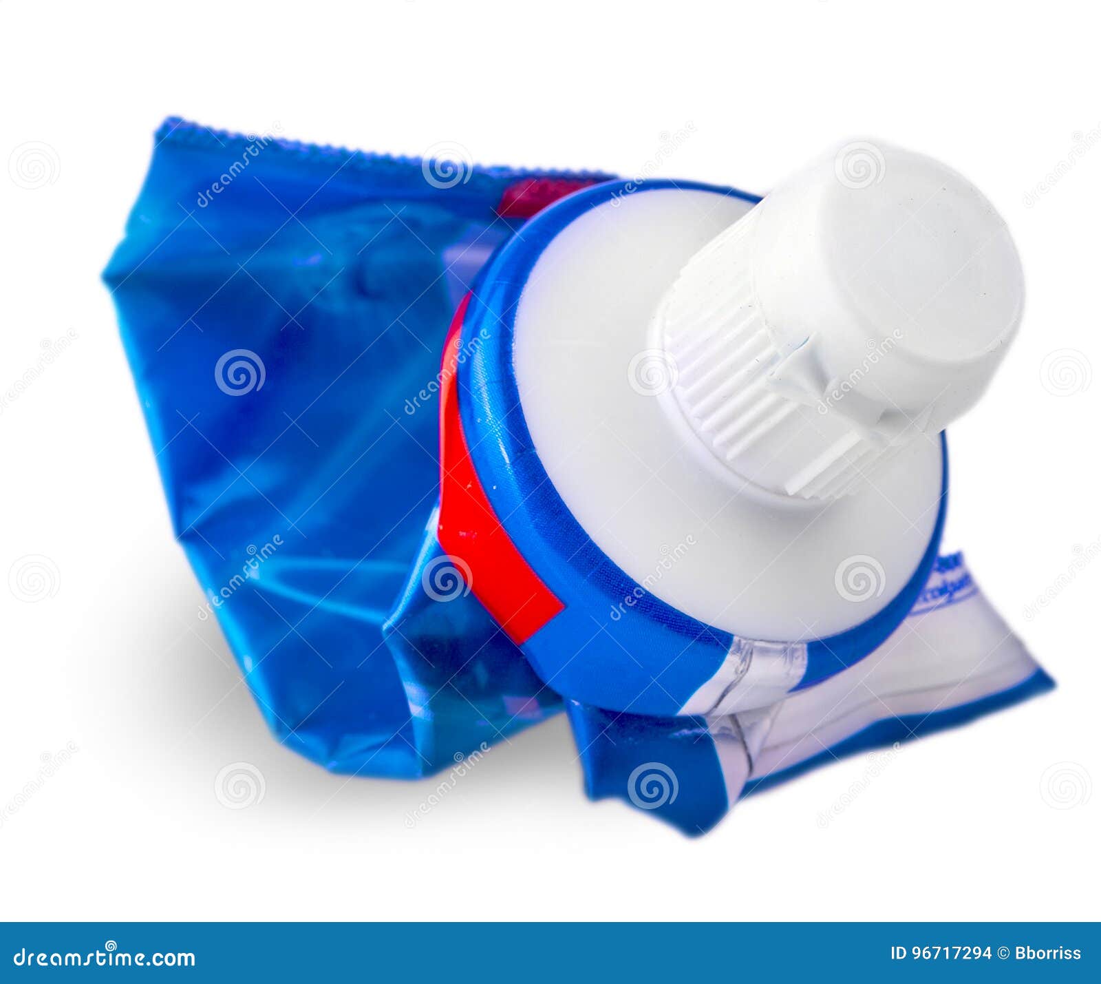 Used tube of toothpaste stock photo. Image of blue, hygiene 96717294